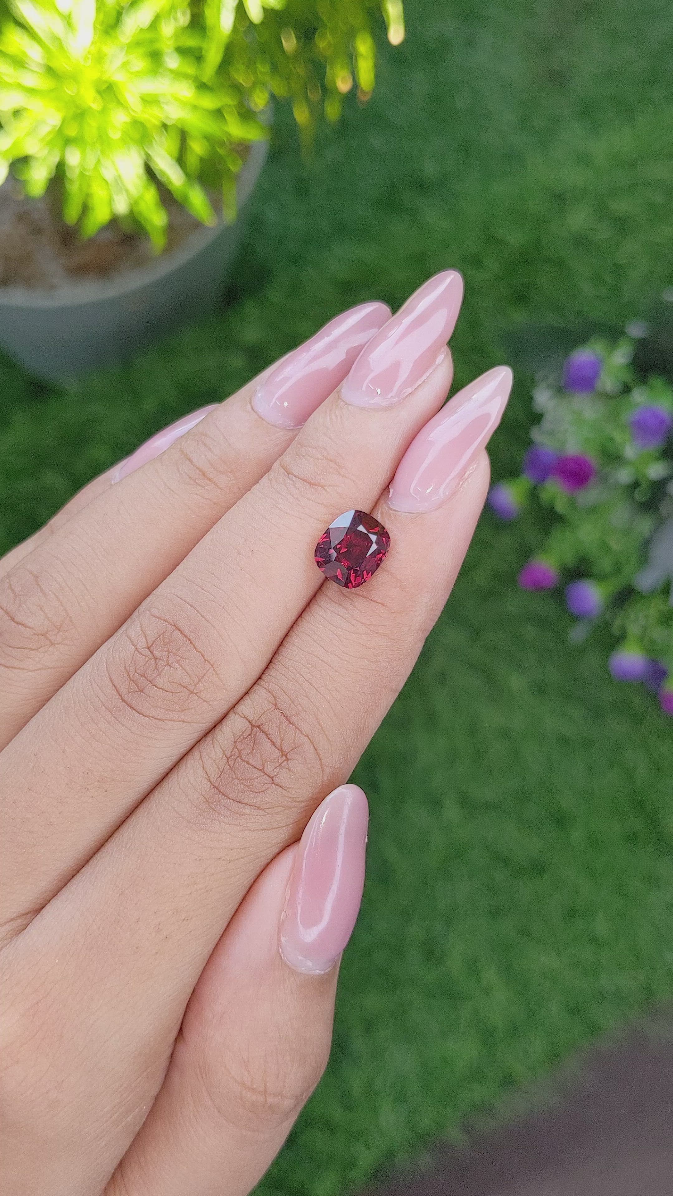 2.73 Ct. Garnet from Tanzania Size Video