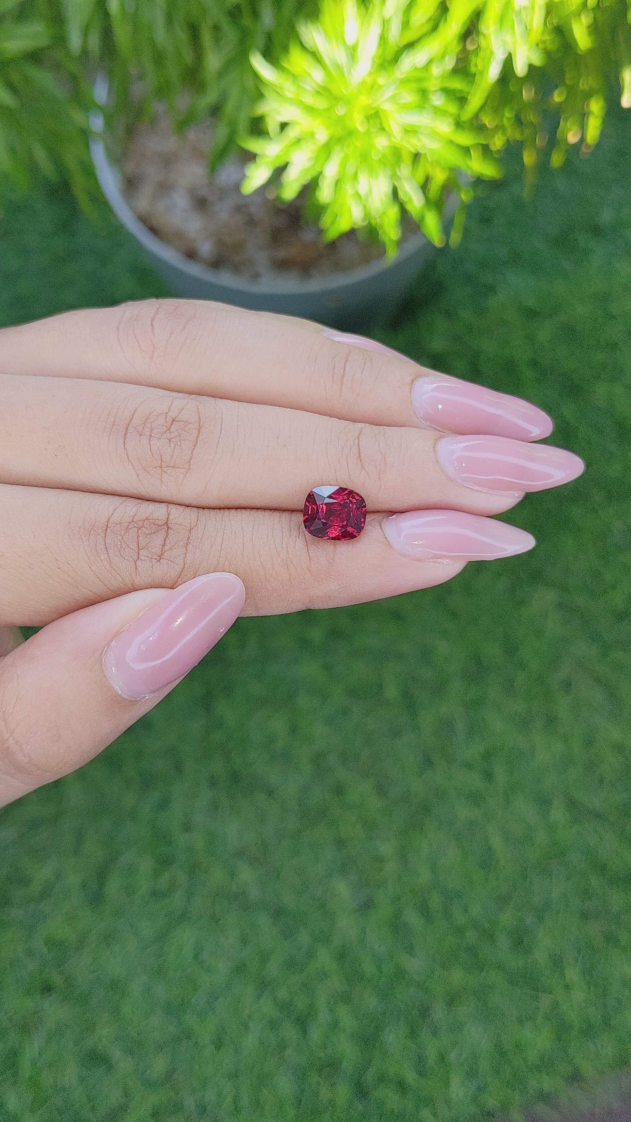 2.73 Ct. Garnet from Tanzania Size Video