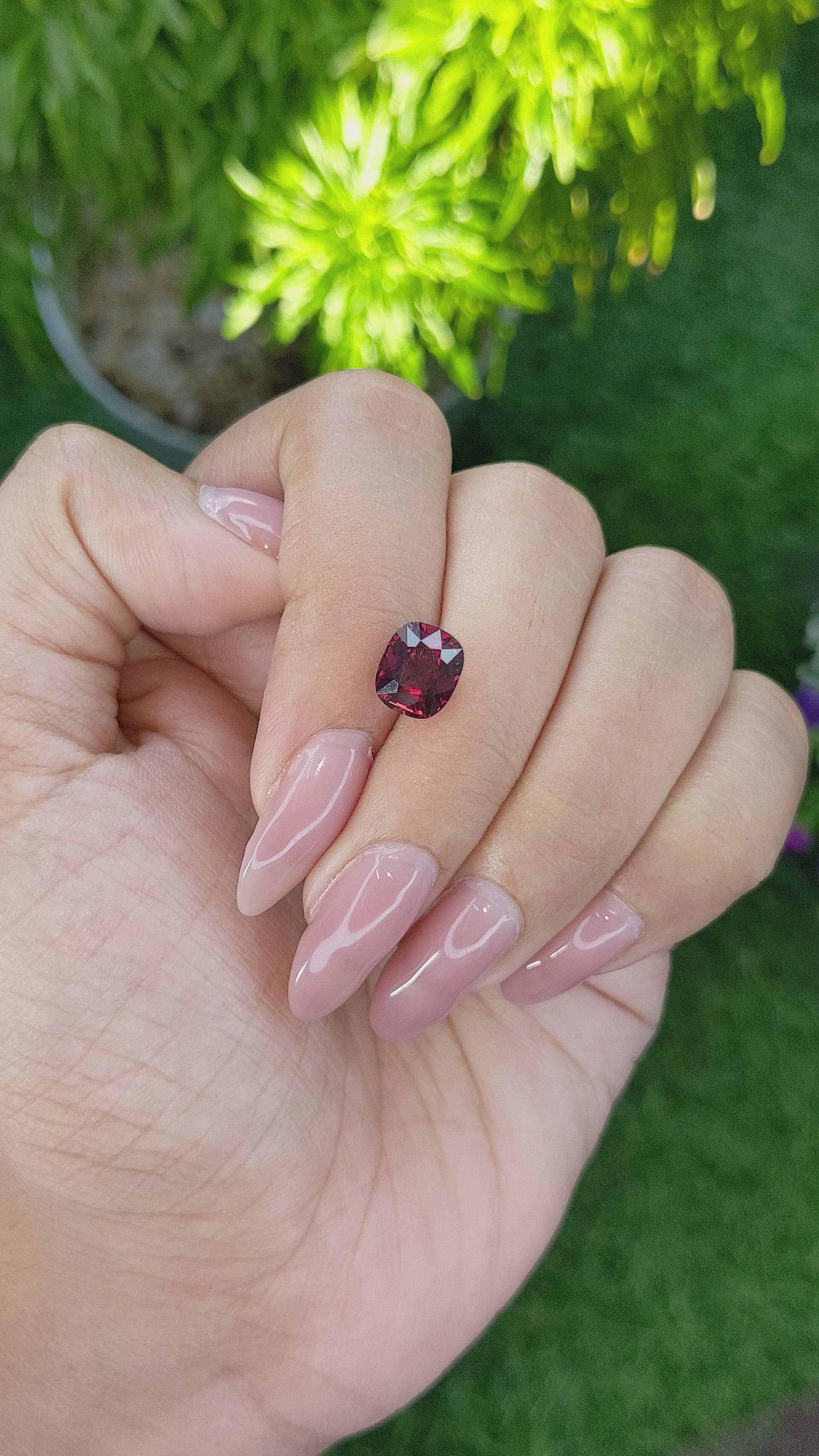 2.73 Ct. Garnet from Tanzania Size Video