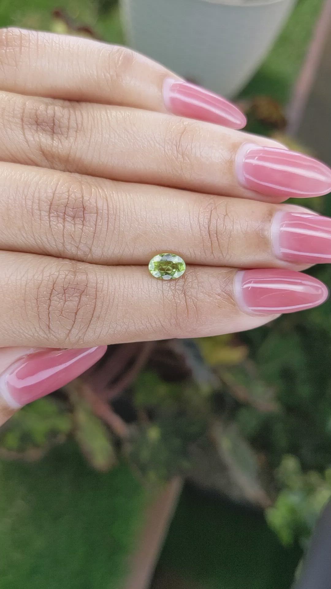 0.82 Ct. Peridot from Pakistan Size Video