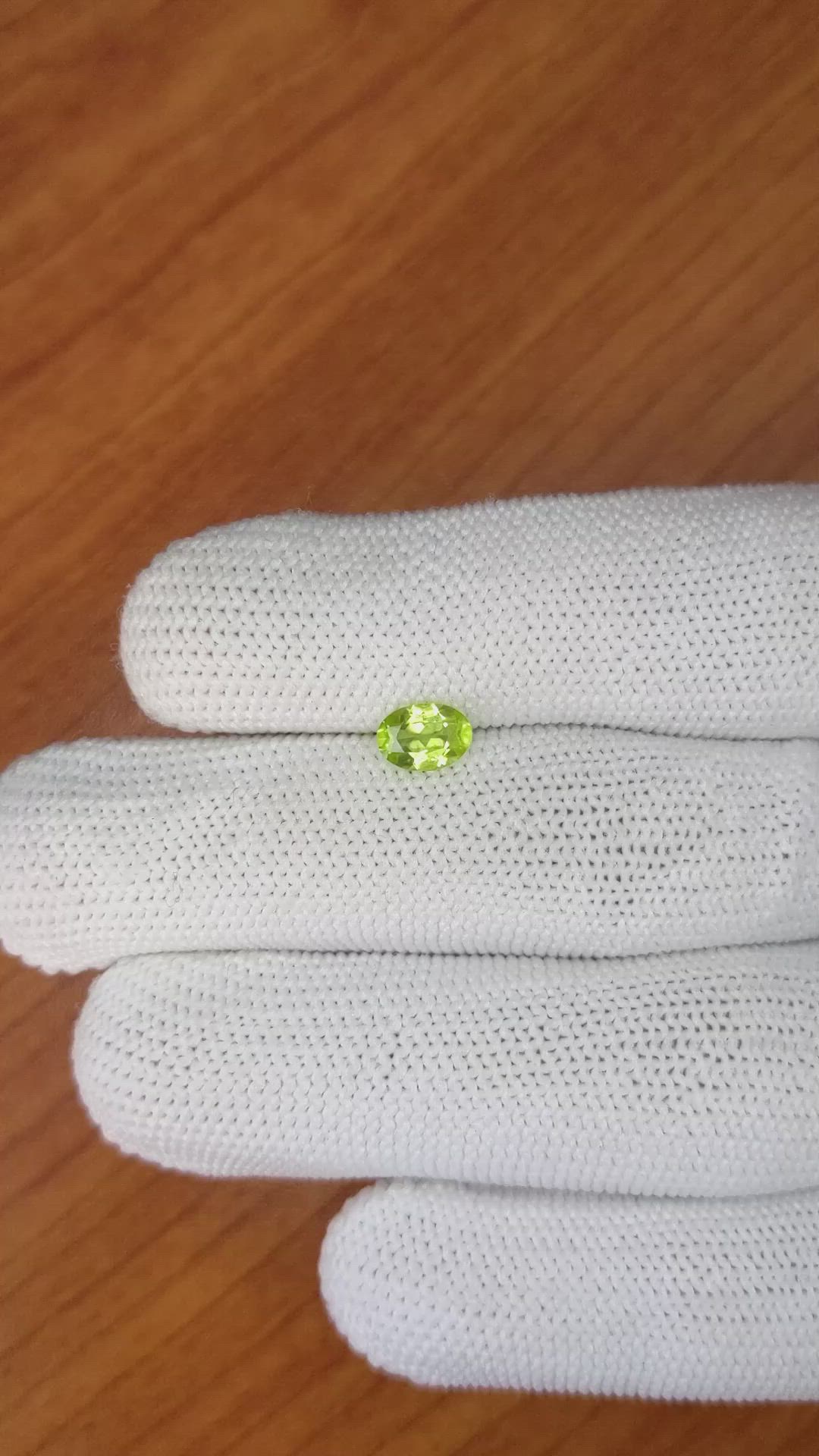 0.82 Ct. Peridot from Pakistan Size Video