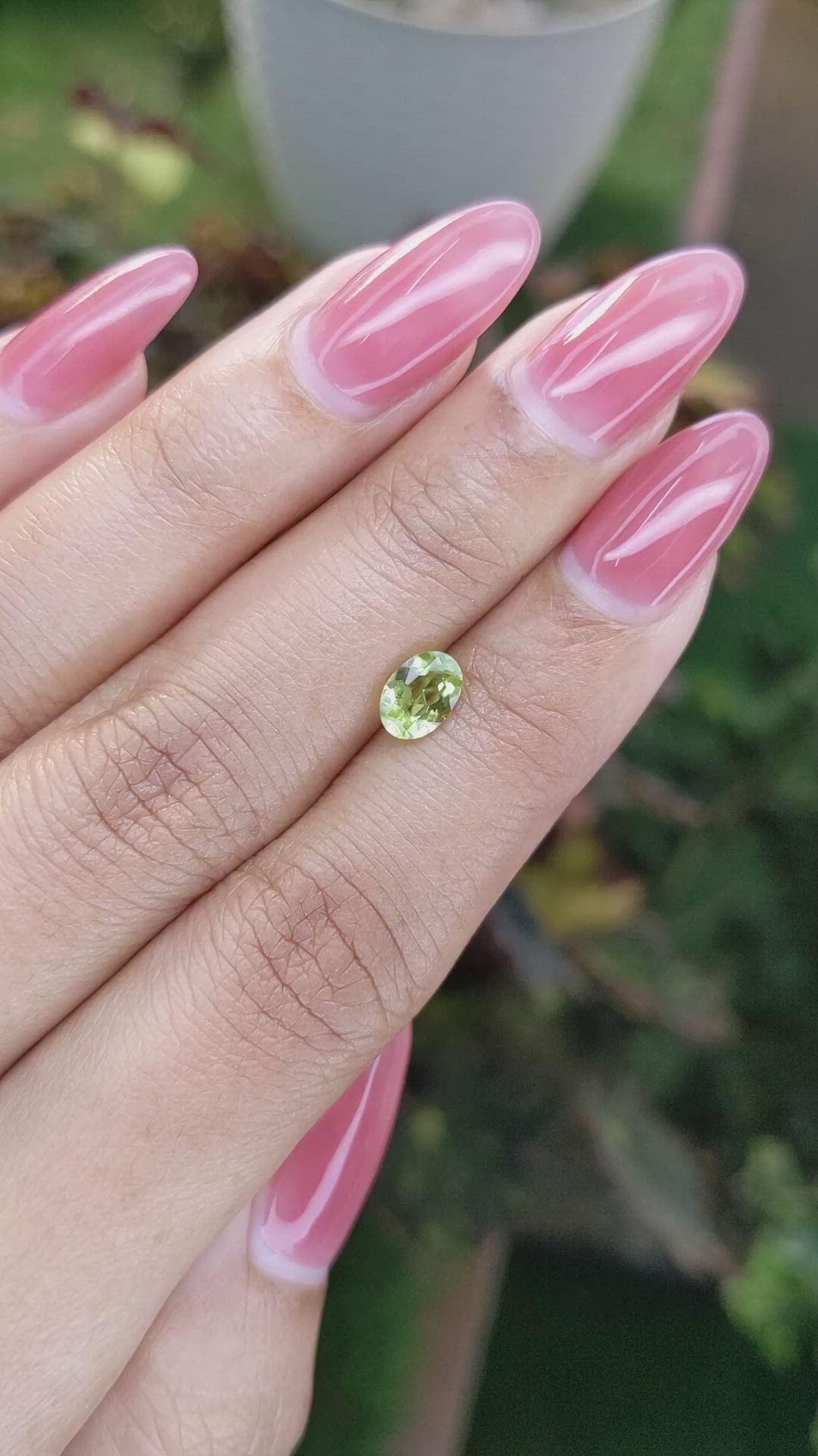 0.82 Ct. Peridot from Pakistan Size Video