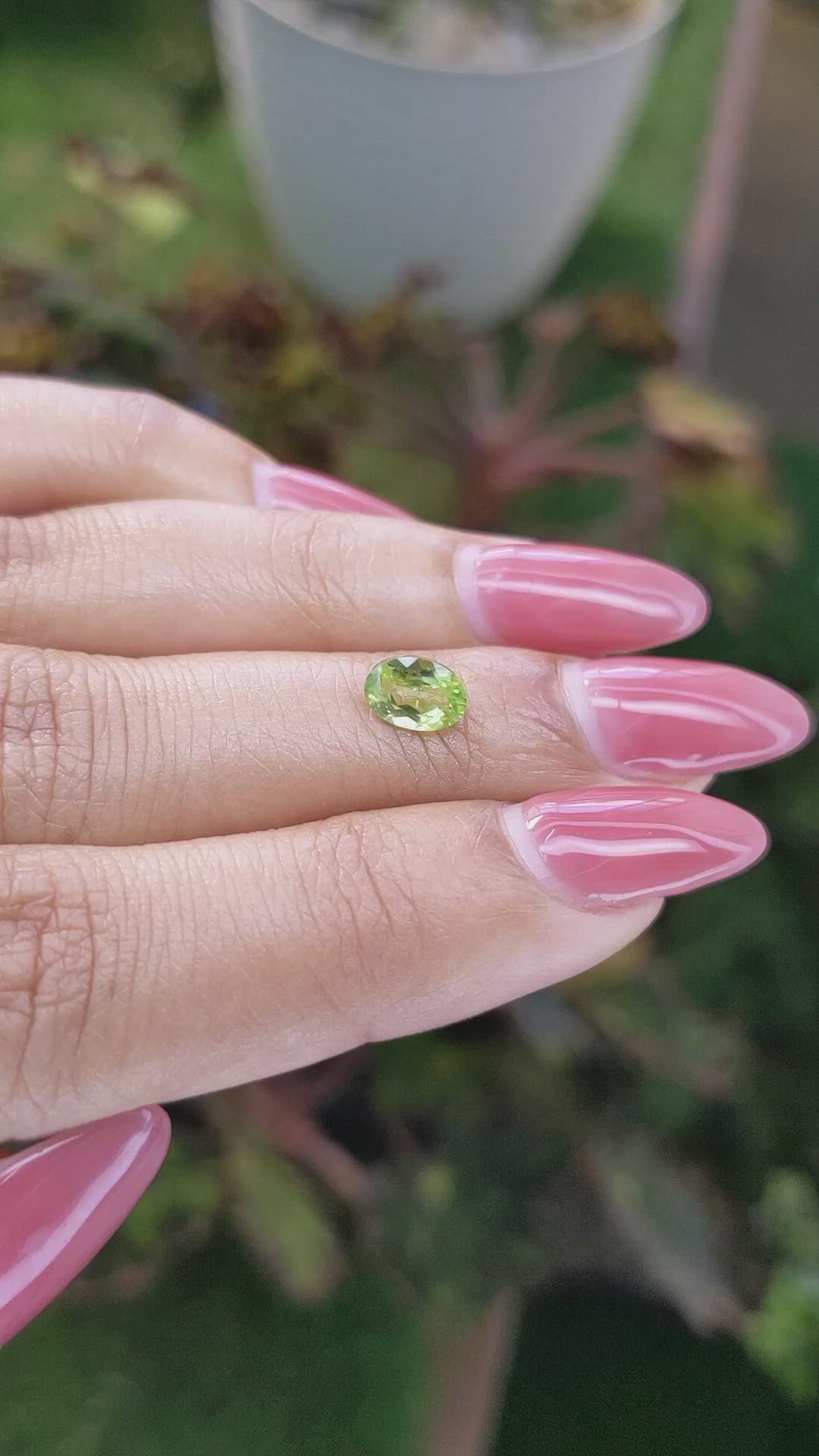 0.82 Ct. Peridot from Pakistan Size Video