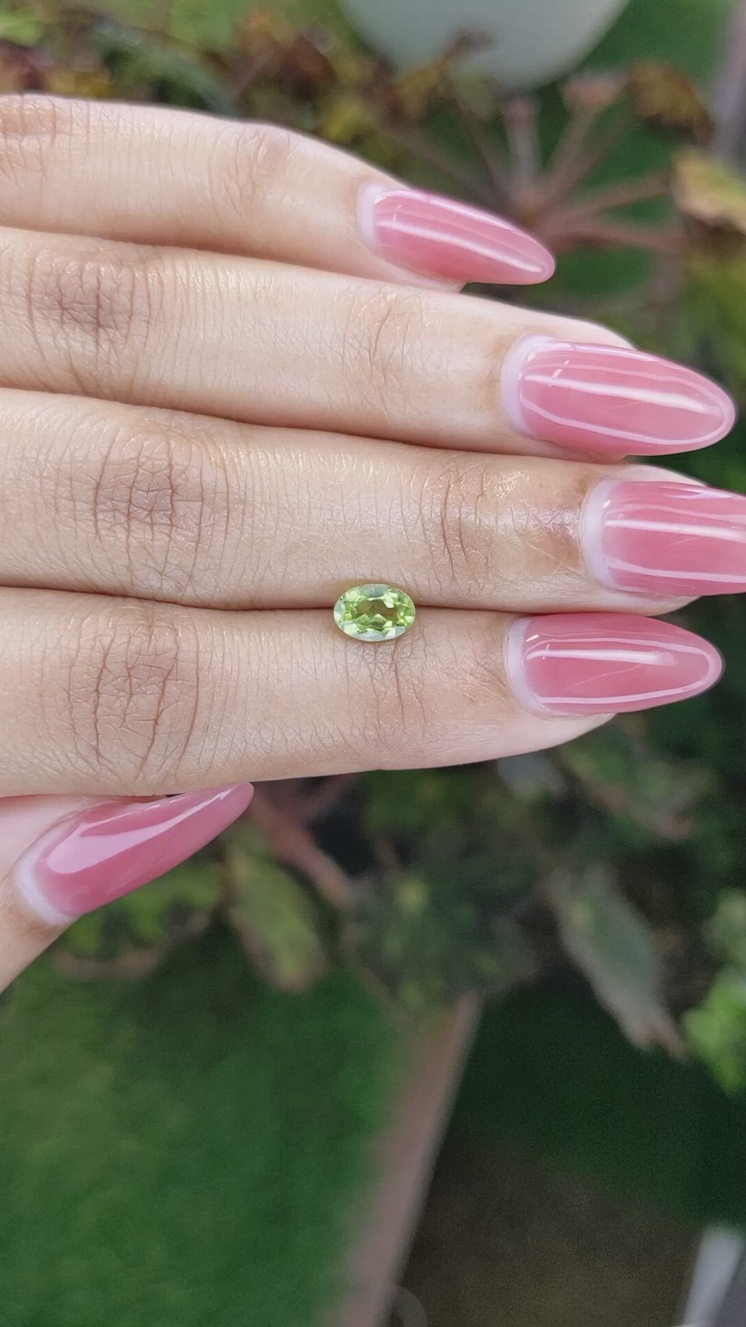 0.79 Ct. Peridot from Pakistan Size Video