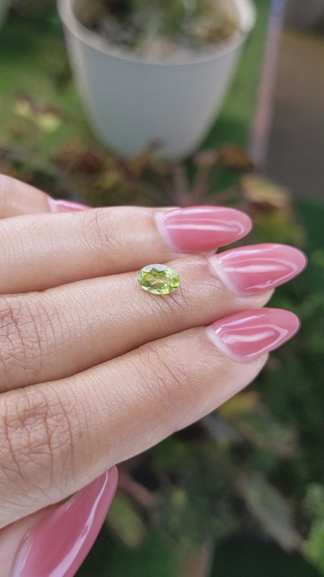 0.79 Ct. Peridot from Pakistan Size Video