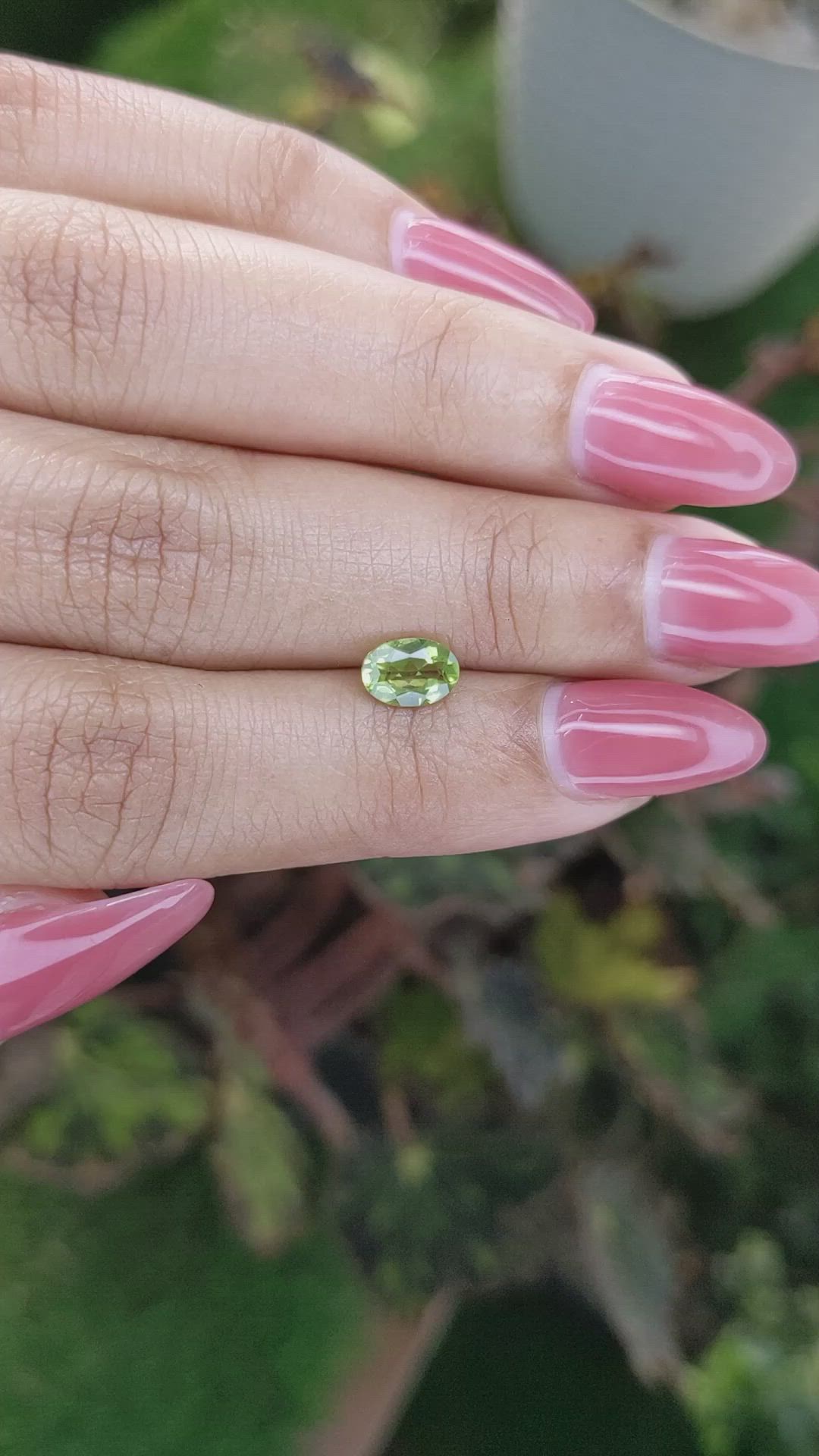 0.81 Ct. Peridot from Pakistan Size Video