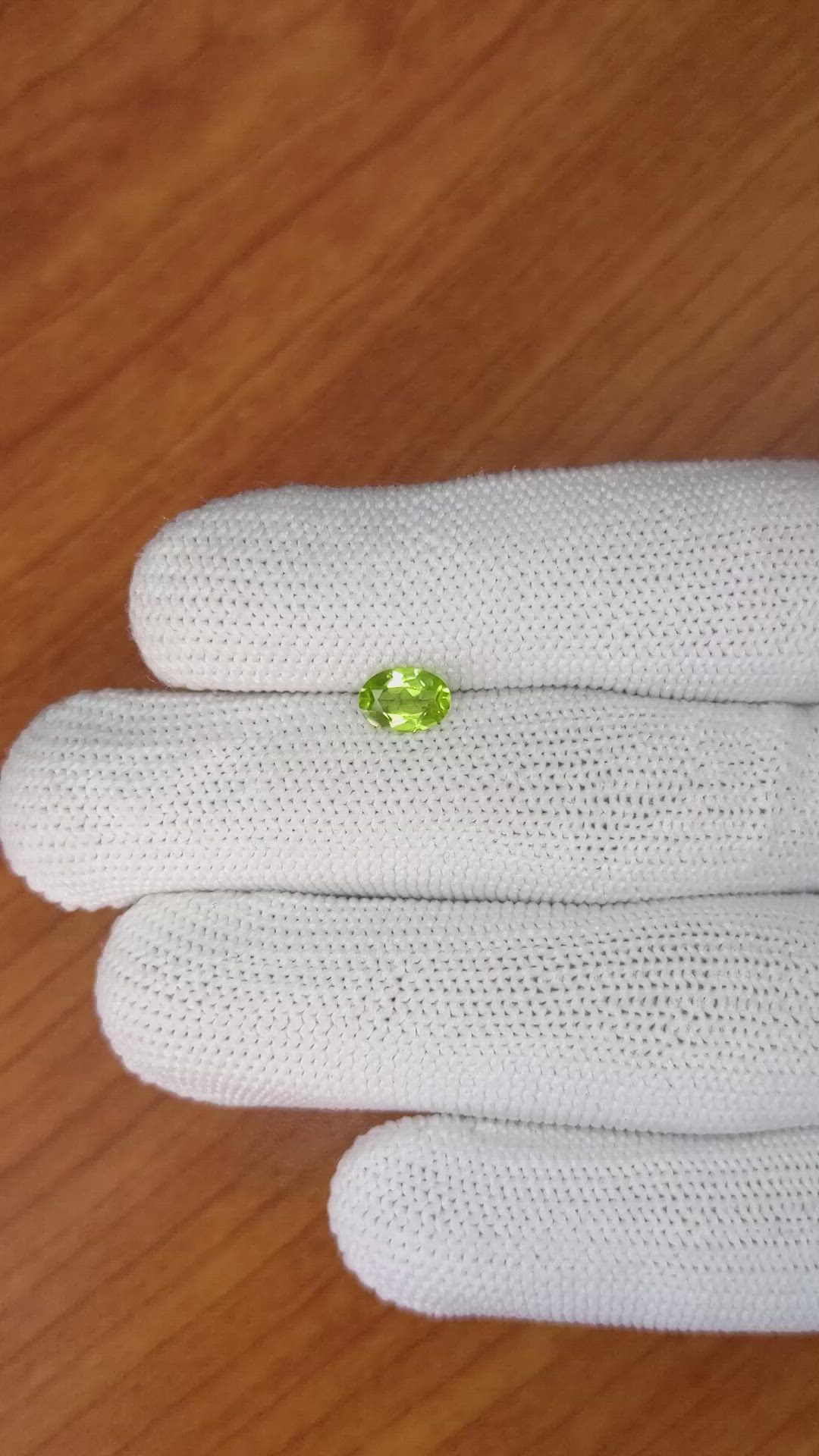 0.81 Ct. Peridot from Pakistan Size Video