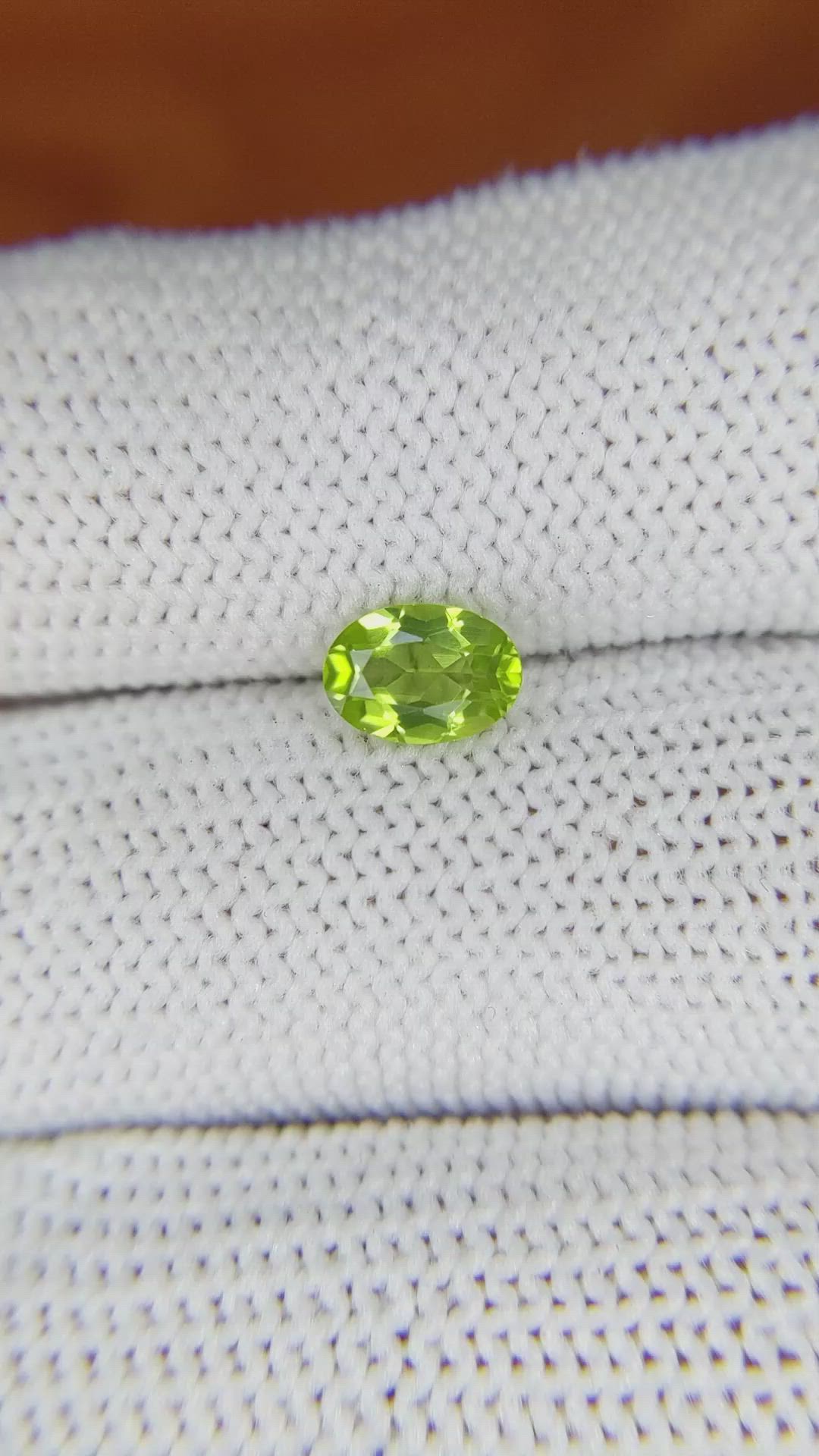 0.81 Ct. Peridot from Pakistan Size Video