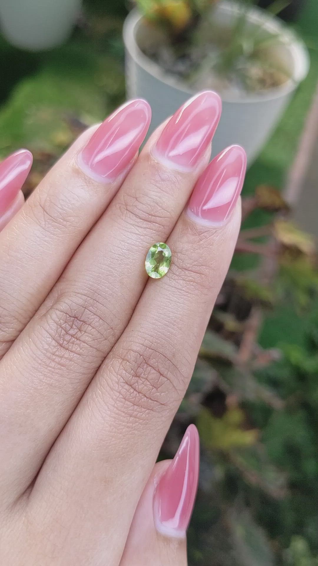 0.81 Ct. Peridot from Pakistan Size Video