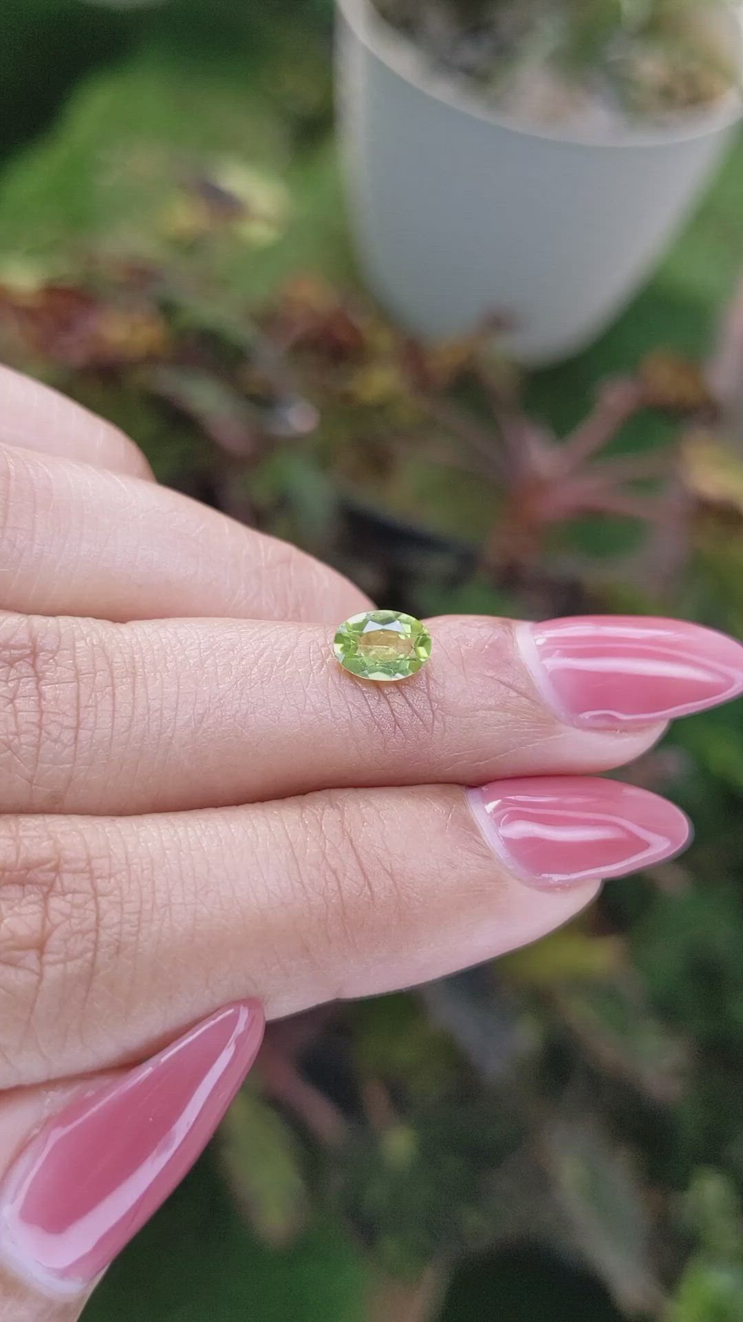 0.81 Ct. Peridot from Pakistan Size Video
