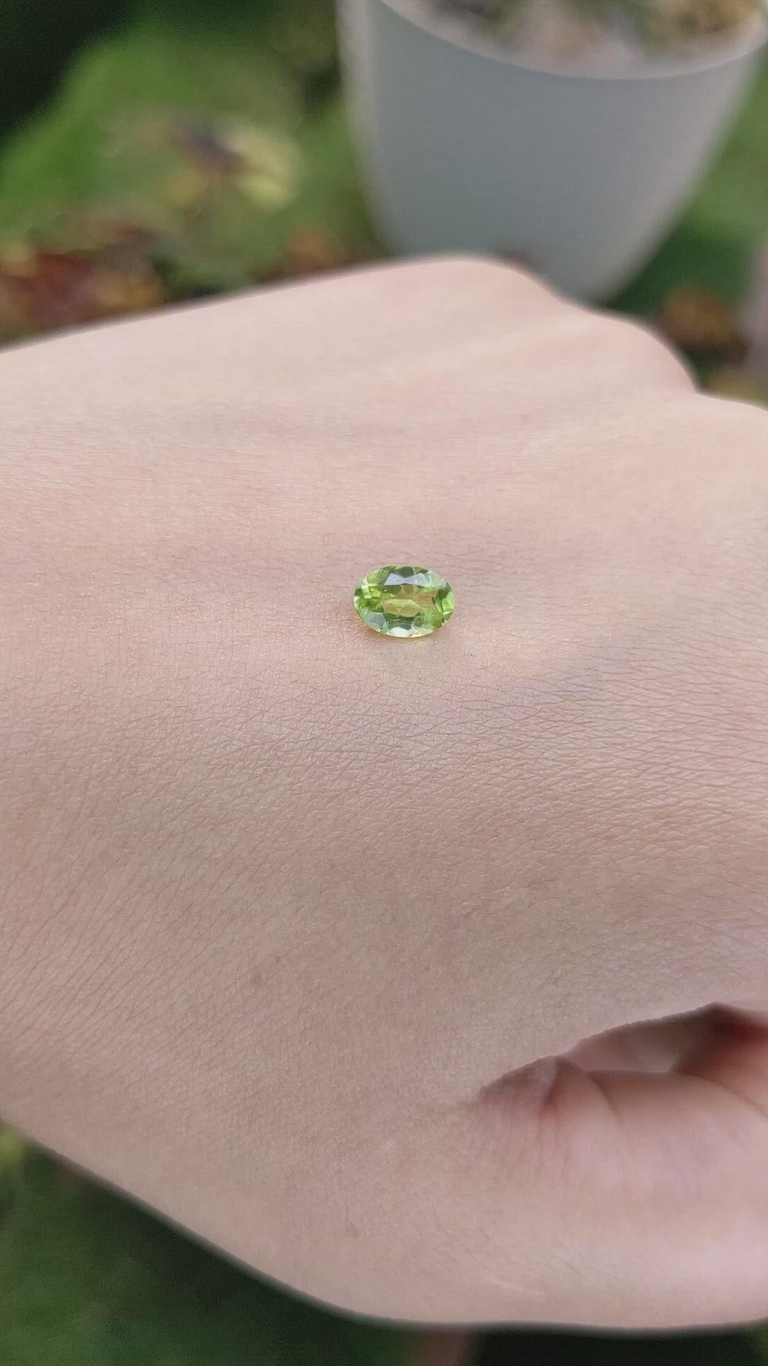 0.83 Ct. Peridot from Pakistan Size Video