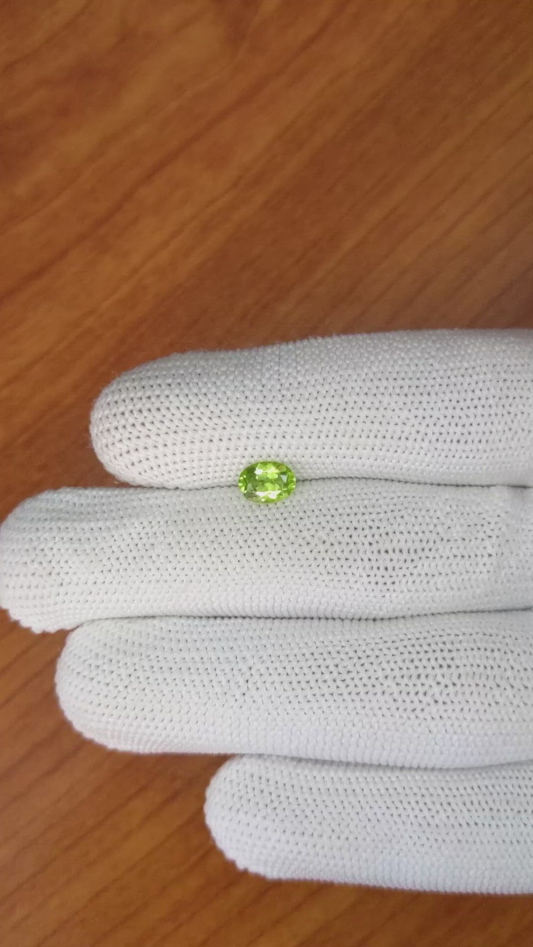 0.83 Ct. Peridot from Pakistan Size Video
