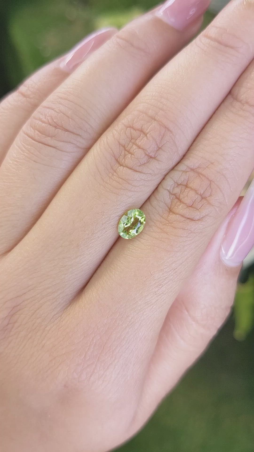 0.83 Ct. Peridot from Pakistan Size Video
