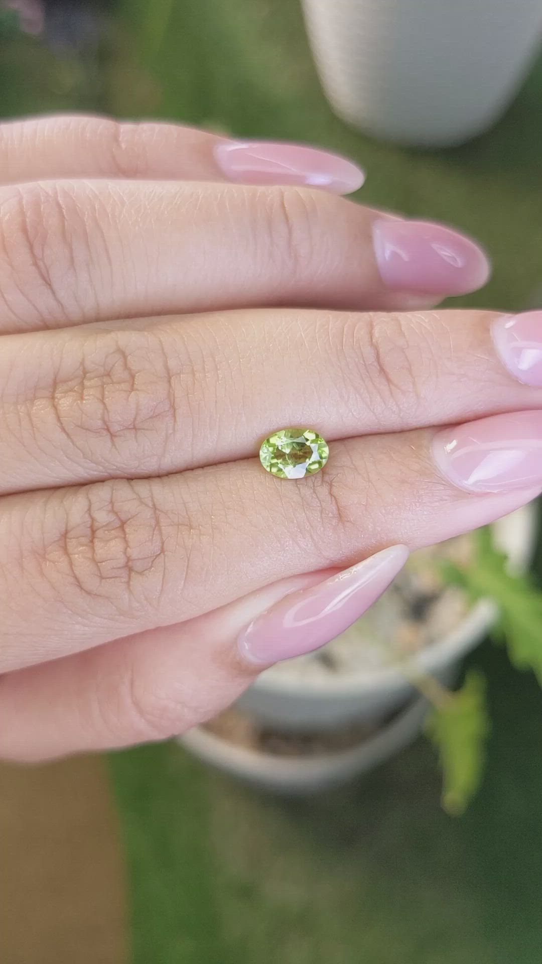 0.83 Ct. Peridot from Pakistan Size Video