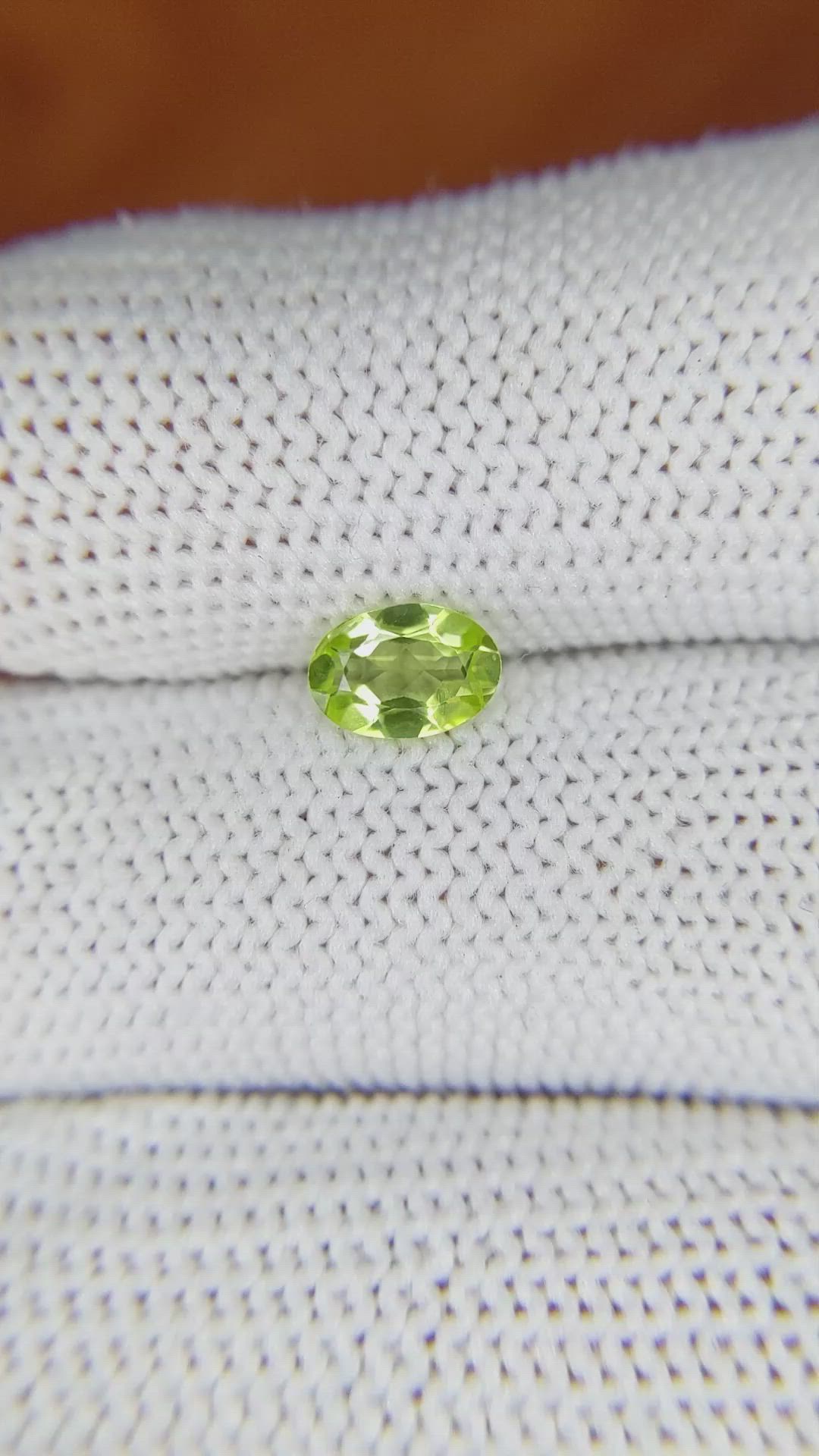 0.60 Ct. Peridot from Pakistan Size Video