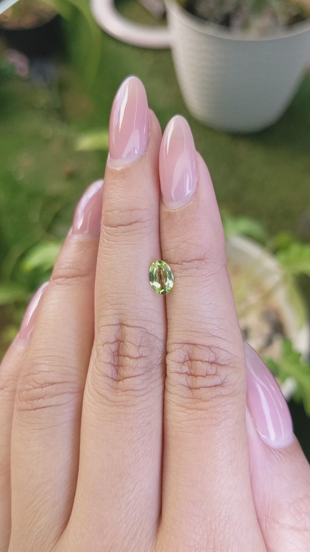 0.60 Ct. Peridot from Pakistan Size Video