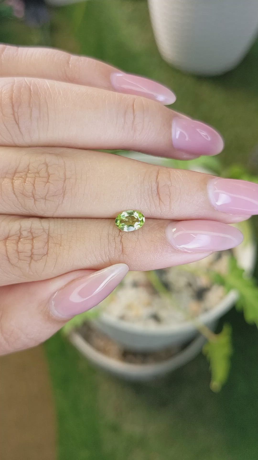 0.60 Ct. Peridot from Pakistan Size Video