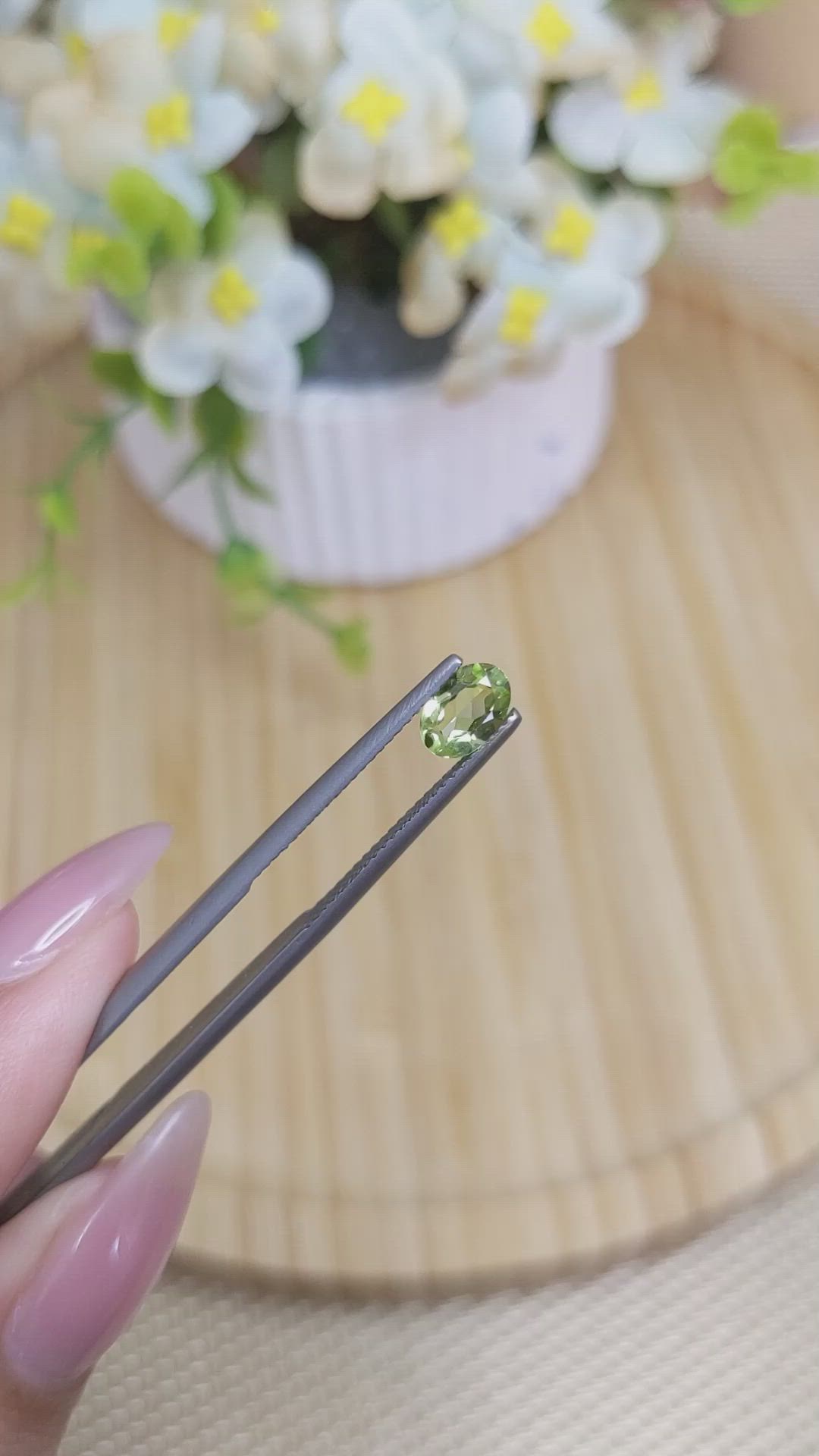 0.60 Ct. Peridot from Pakistan Size Video