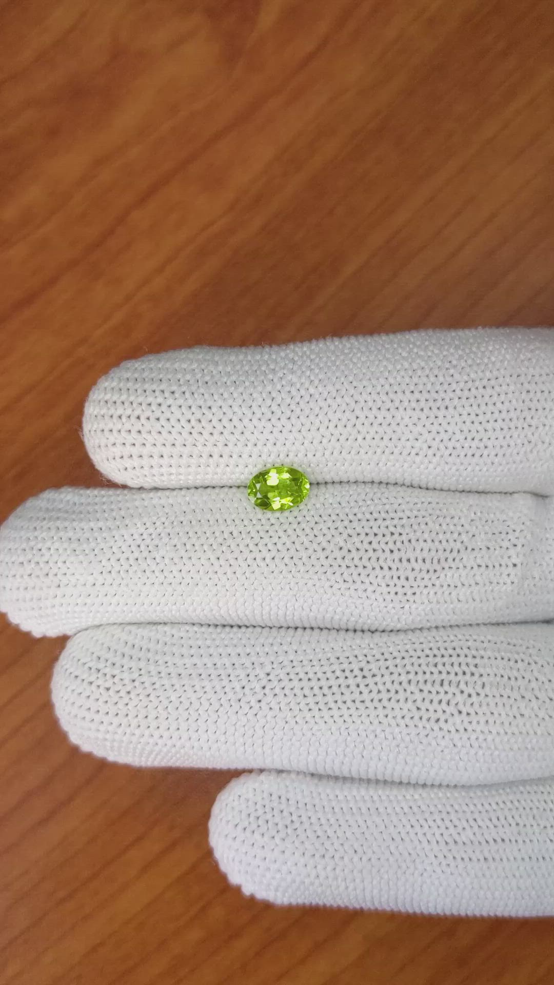 0.89 Ct. Peridot from Pakistan Size Video