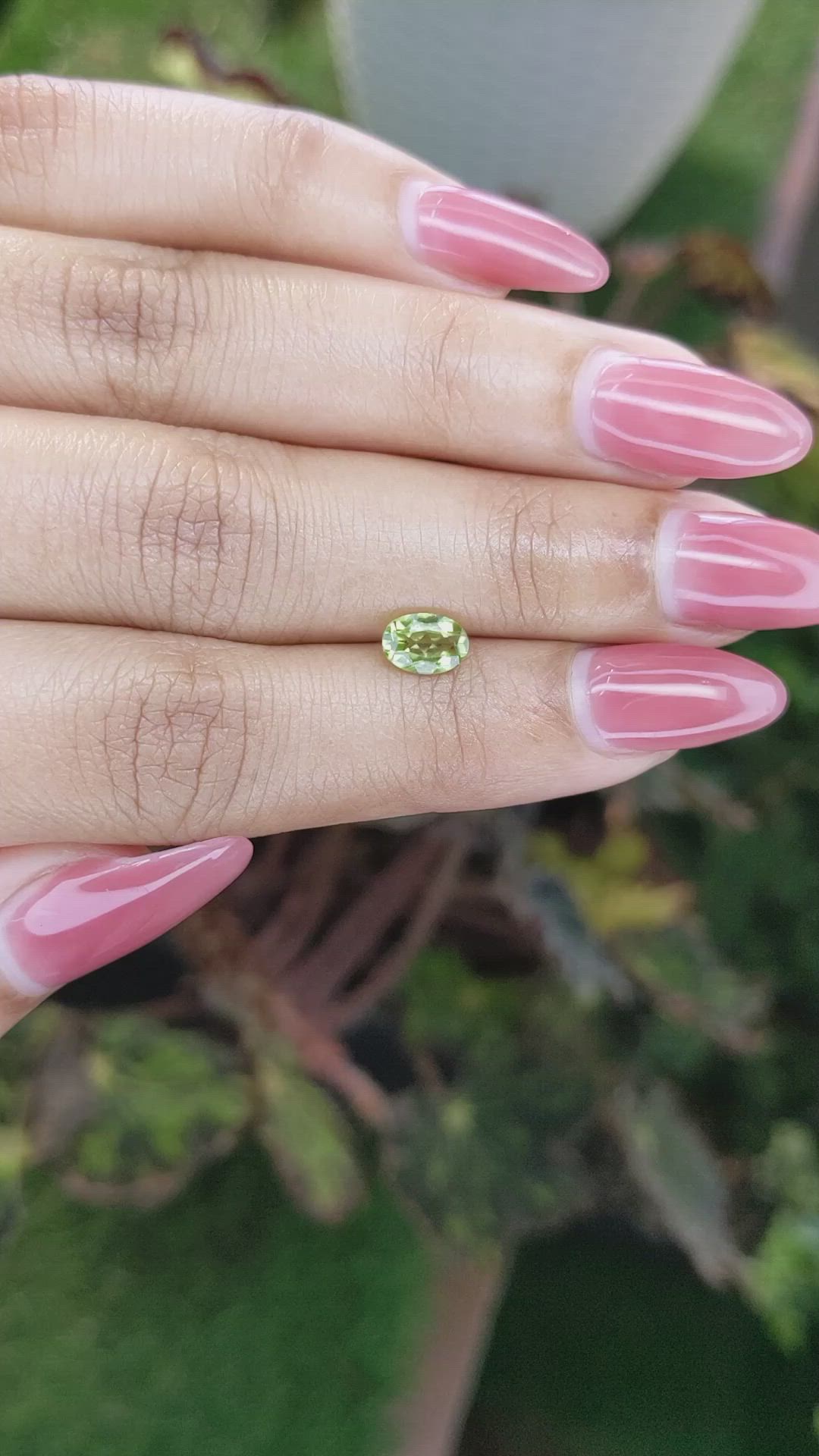 0.81 Ct. Peridot from Brazil Size Video