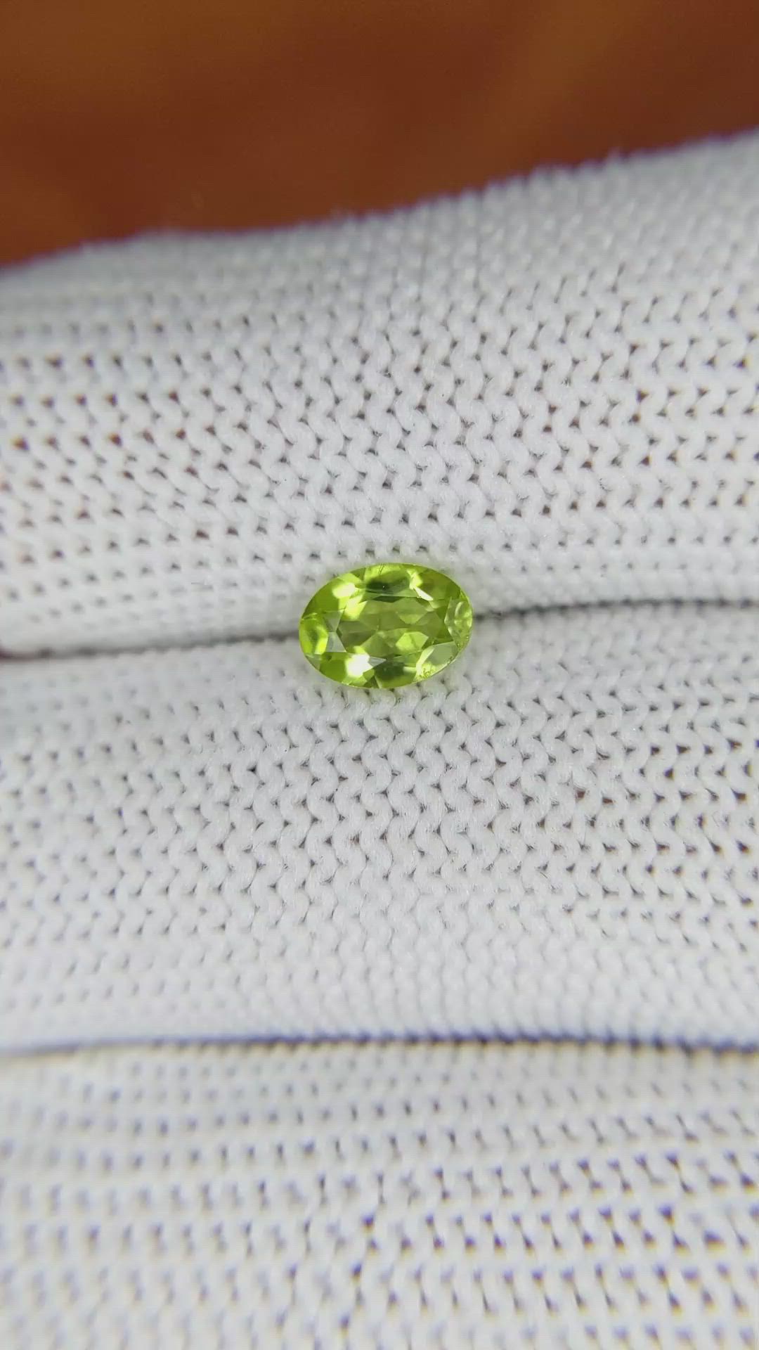 0.73 Ct. Peridot from Pakistan Size Video