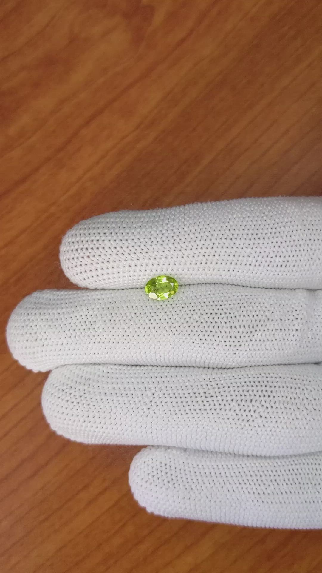 0.73 Ct. Peridot from Pakistan Size Video