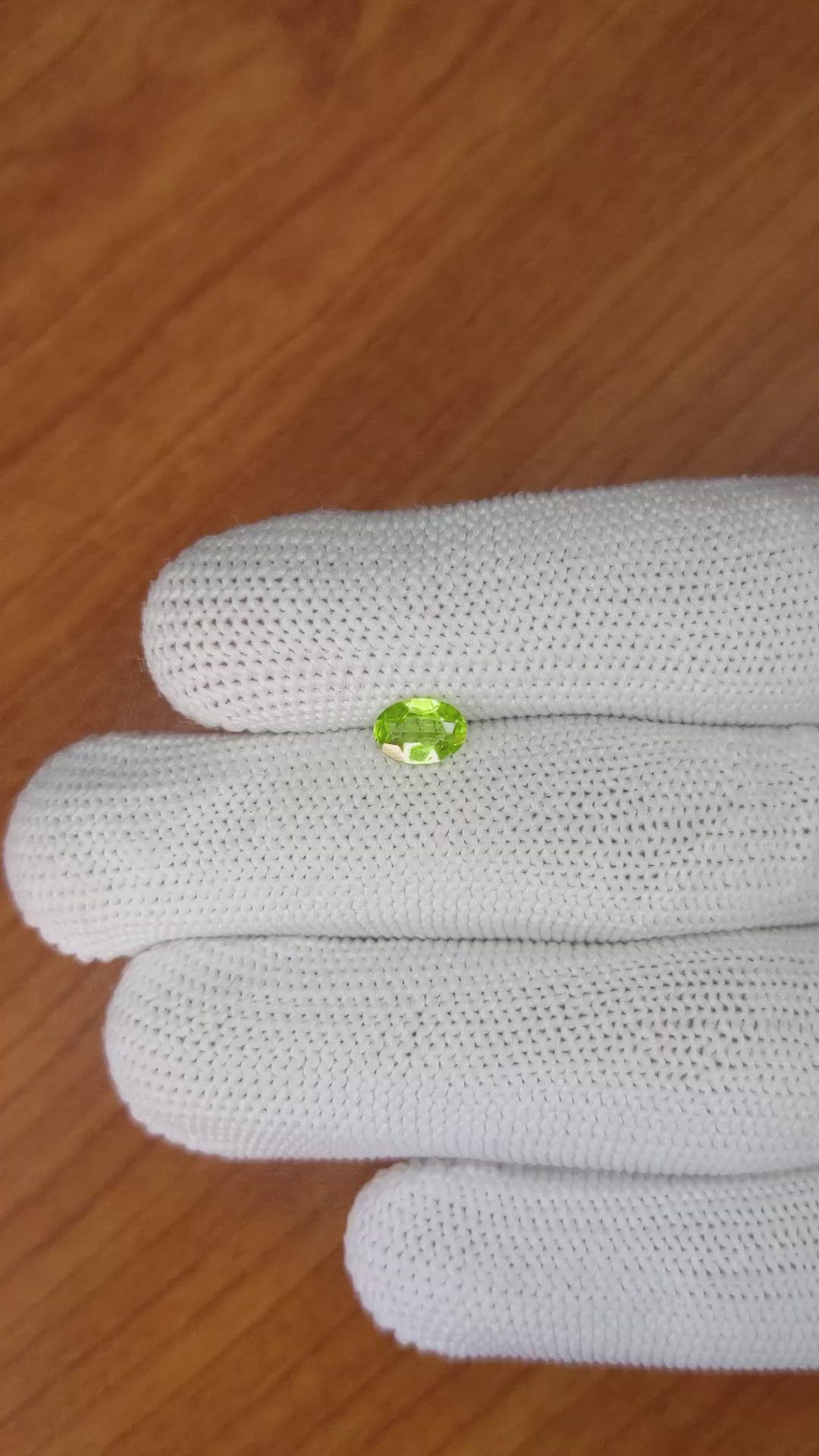 0.78 Ct. Peridot from Pakistan Size Video