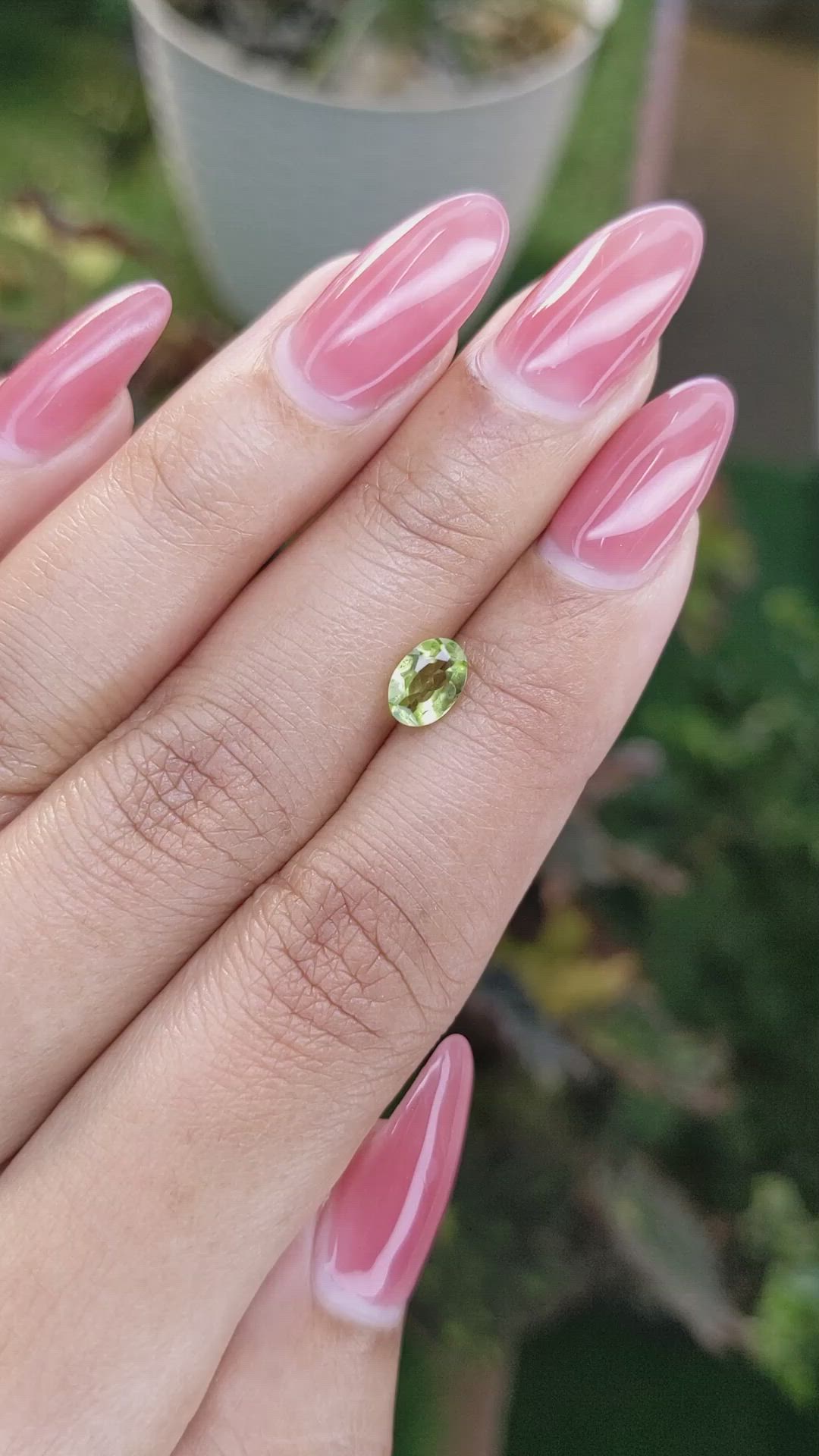 0.78 Ct. Peridot from Pakistan Size Video