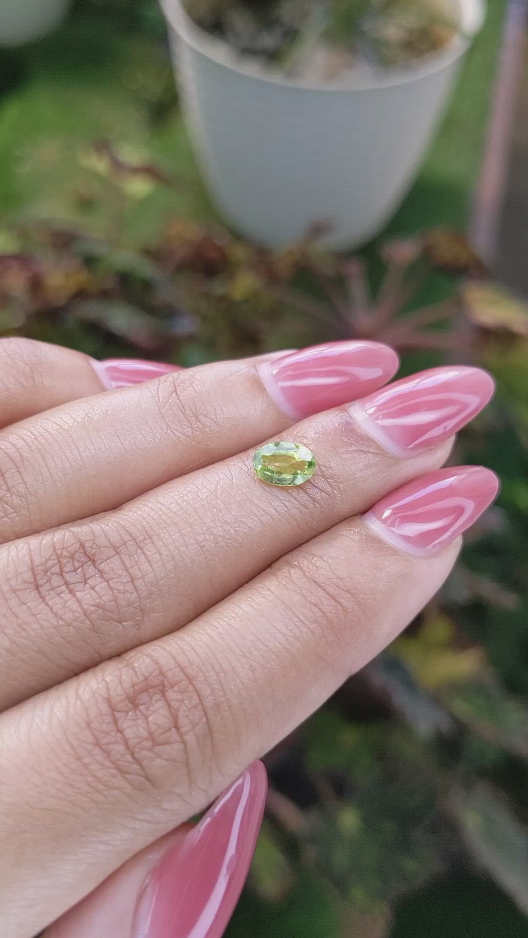 0.78 Ct. Peridot from Pakistan Size Video