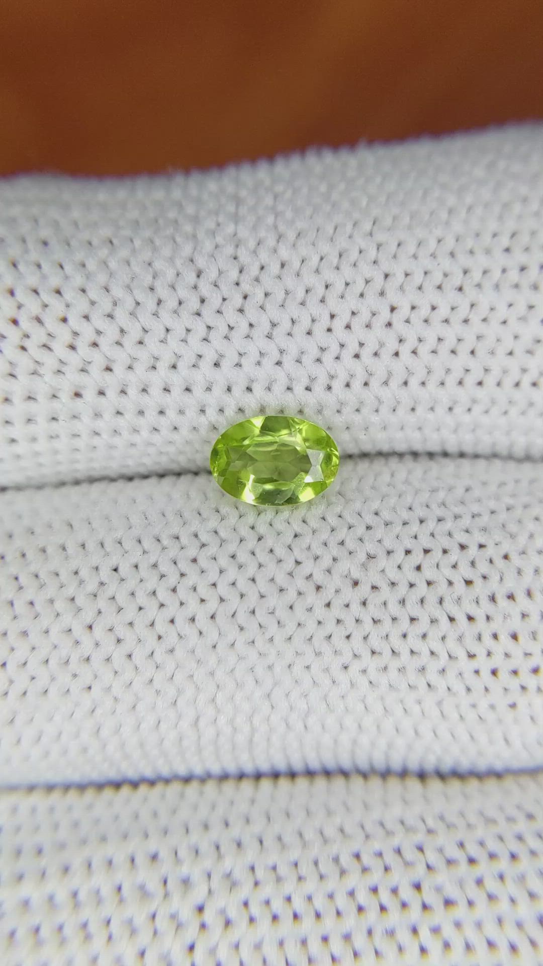 0.78 Ct. Peridot from Pakistan Size Video
