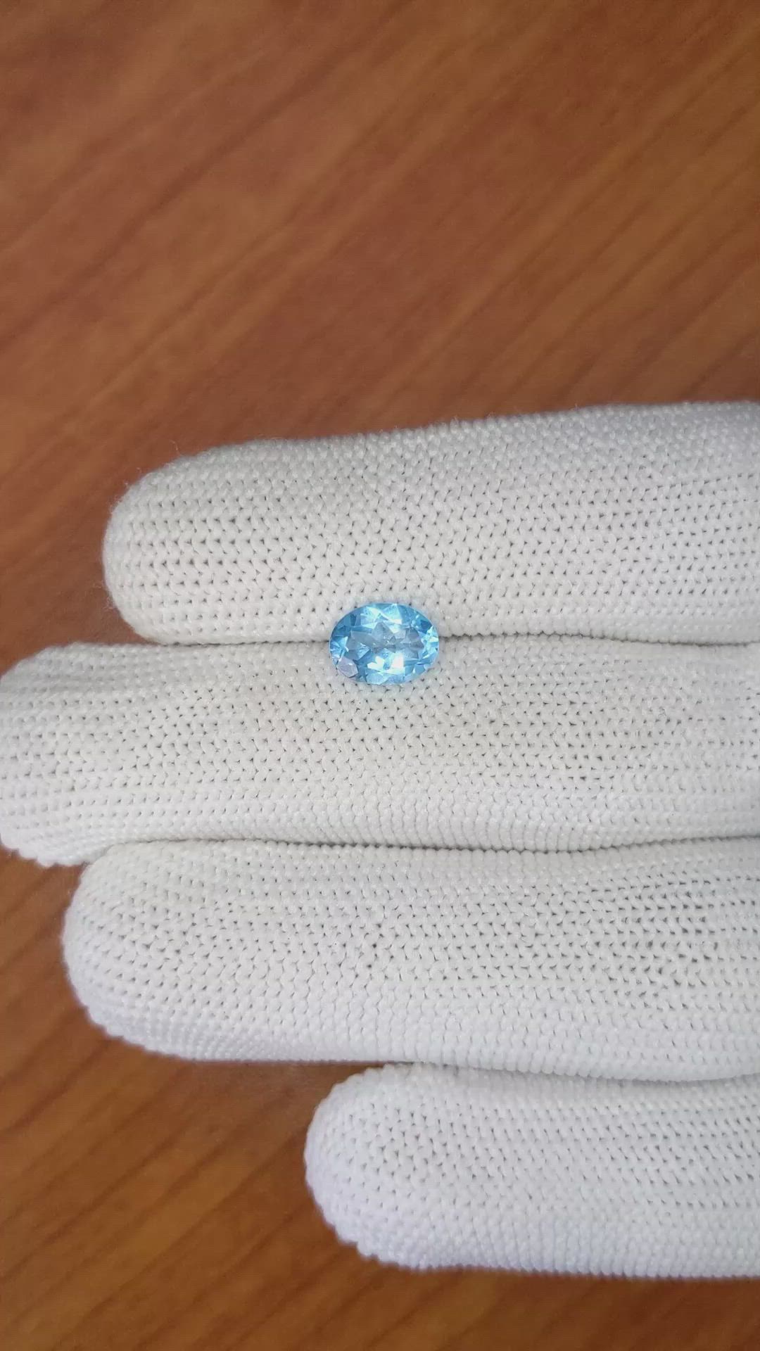 1.37 Ct. Topaz from Brazil Size Video