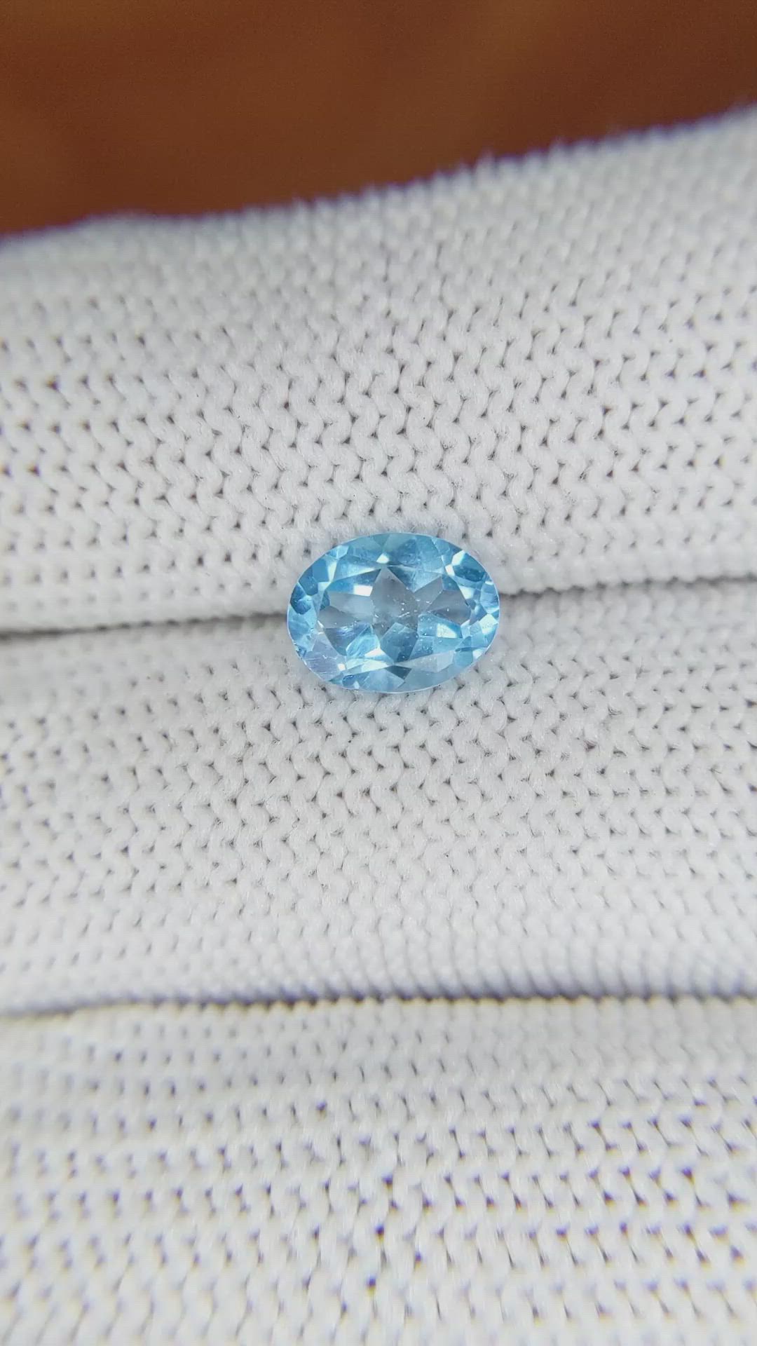 1.37 Ct. Topaz from Brazil Size Video