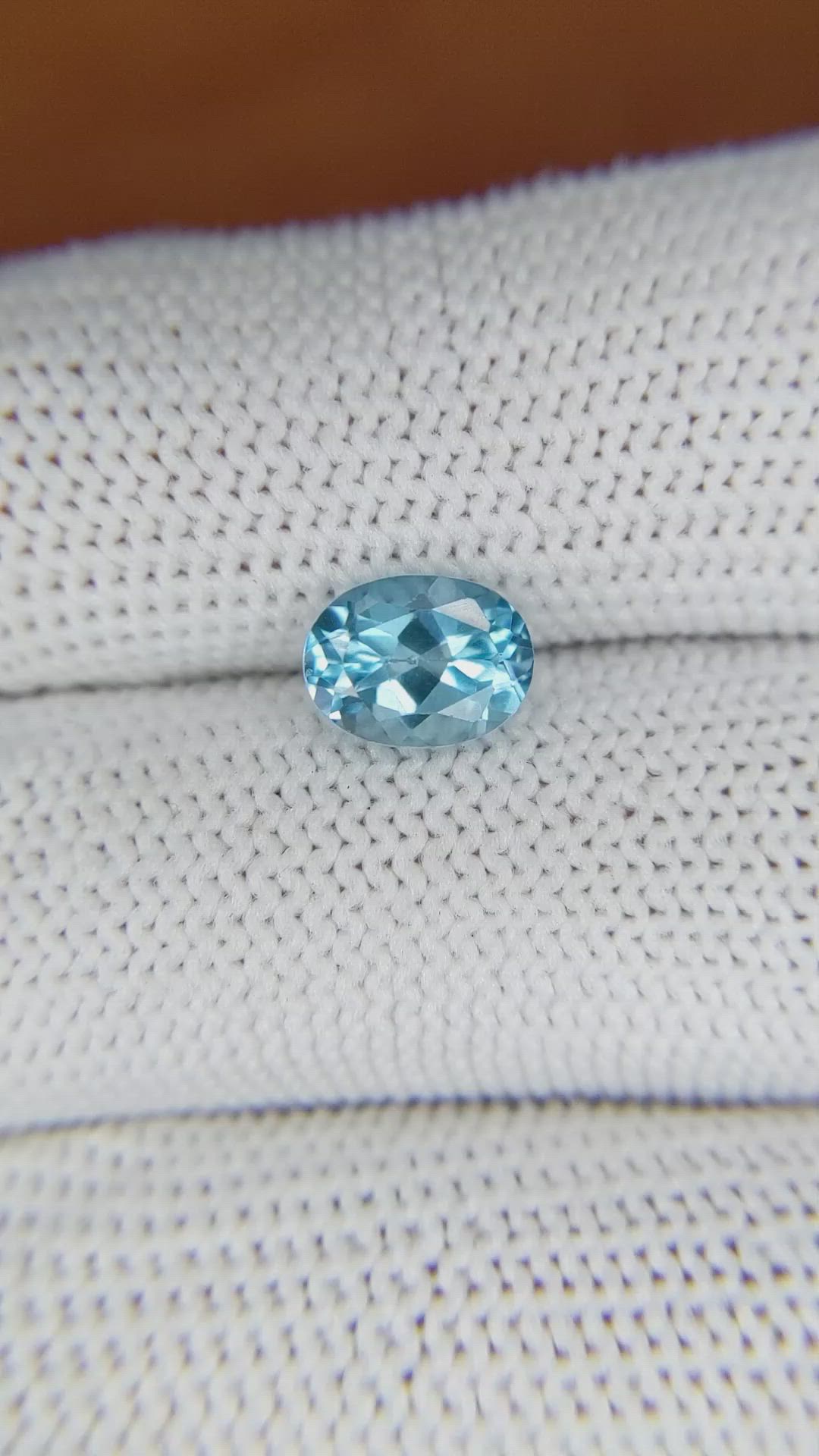 1.63 Ct. Topaz from Brazil Size Video