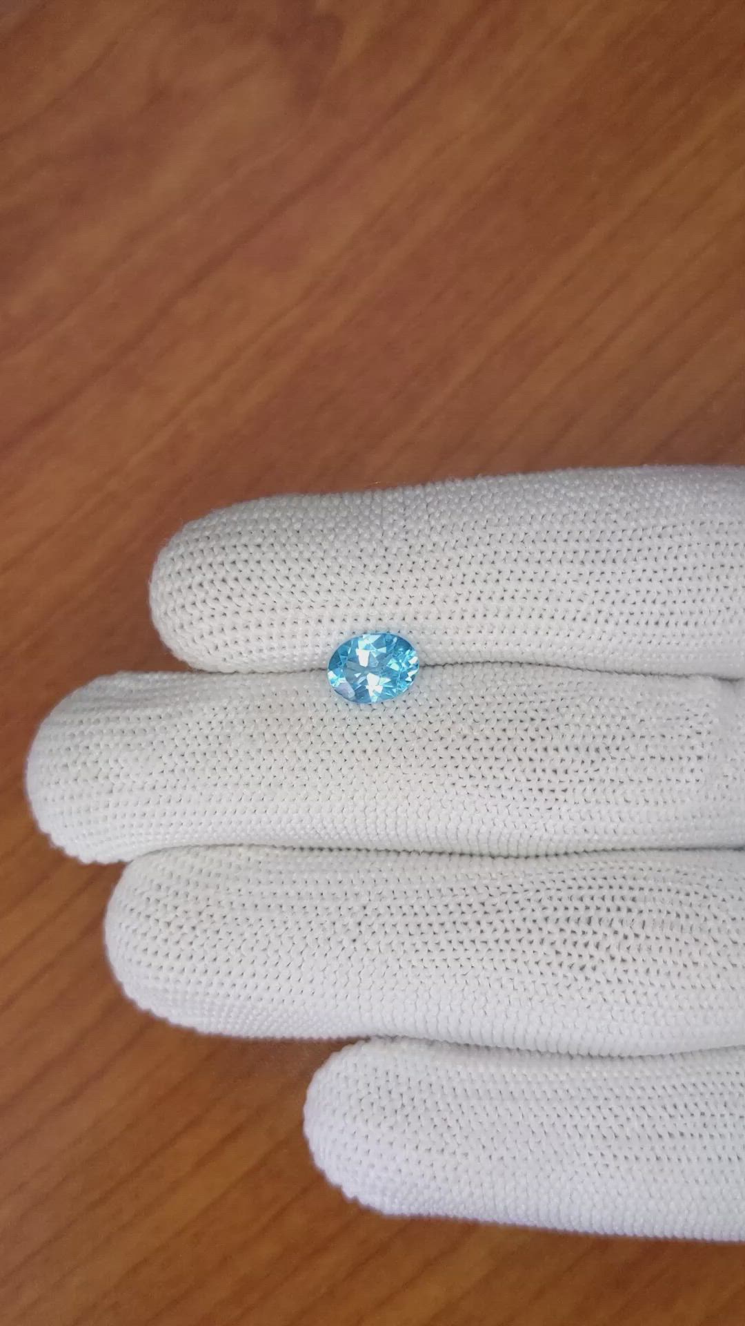 1.57 Ct. Topaz from Brazil Size Video