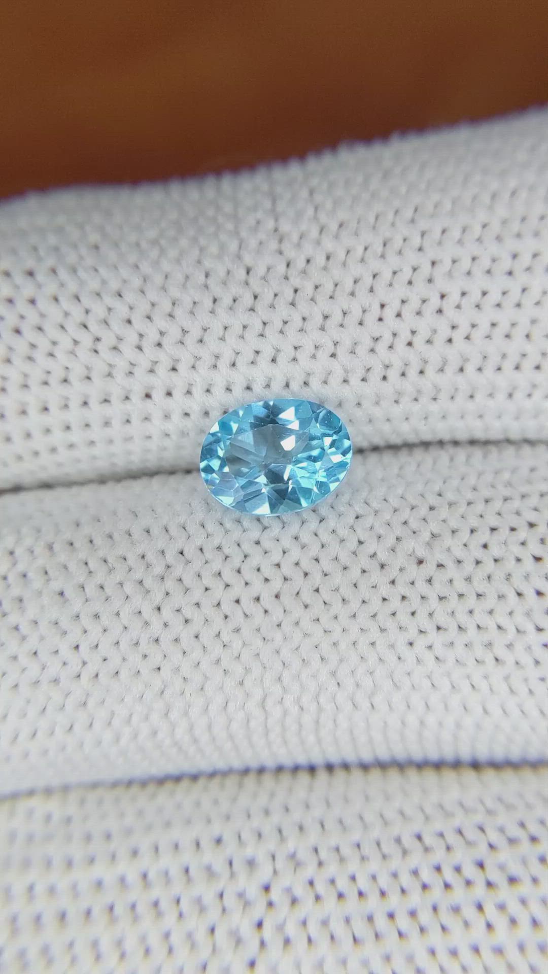 1.57 Ct. Topaz from Brazil Size Video