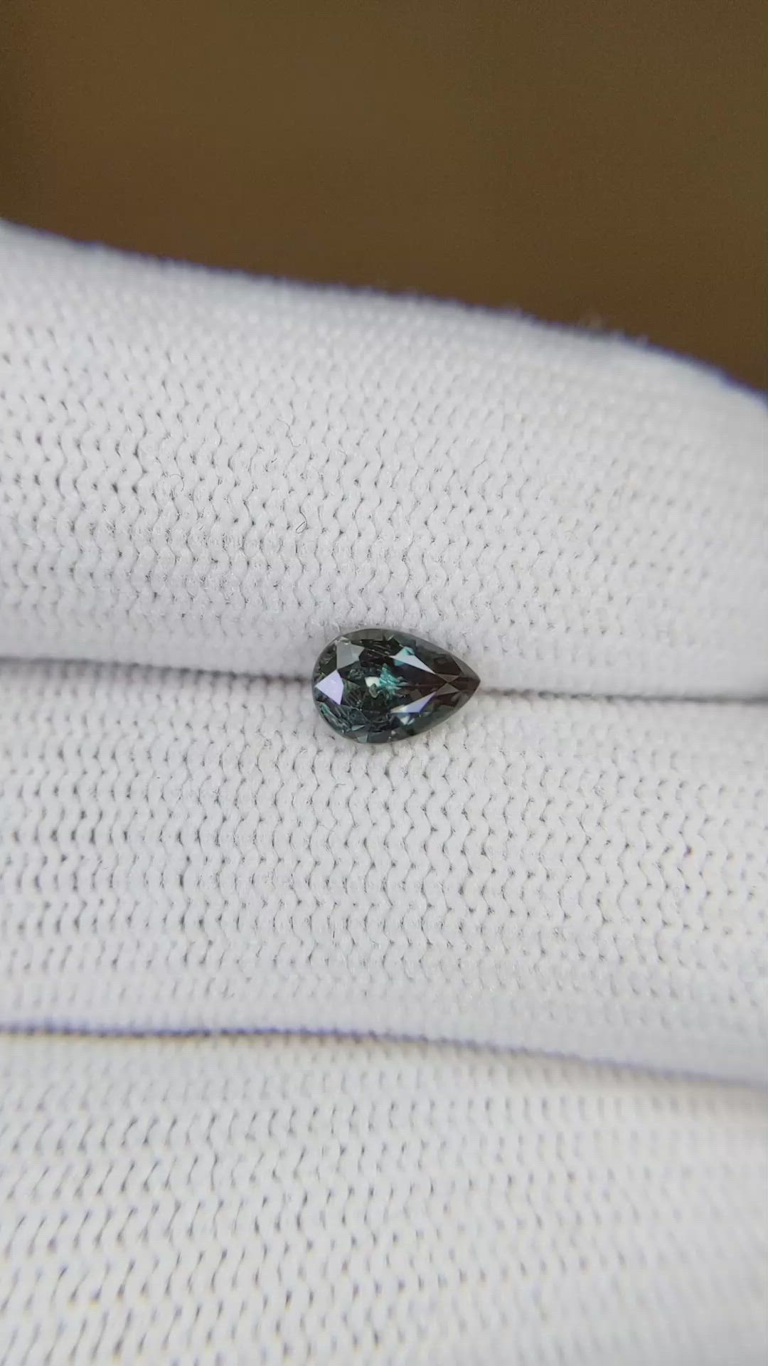 0.58 Ct. Alexandrite from Brazil Size Video