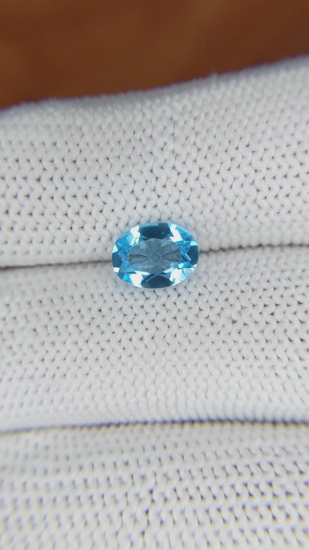 1.54 Ct. Topaz from Brazil Size Video