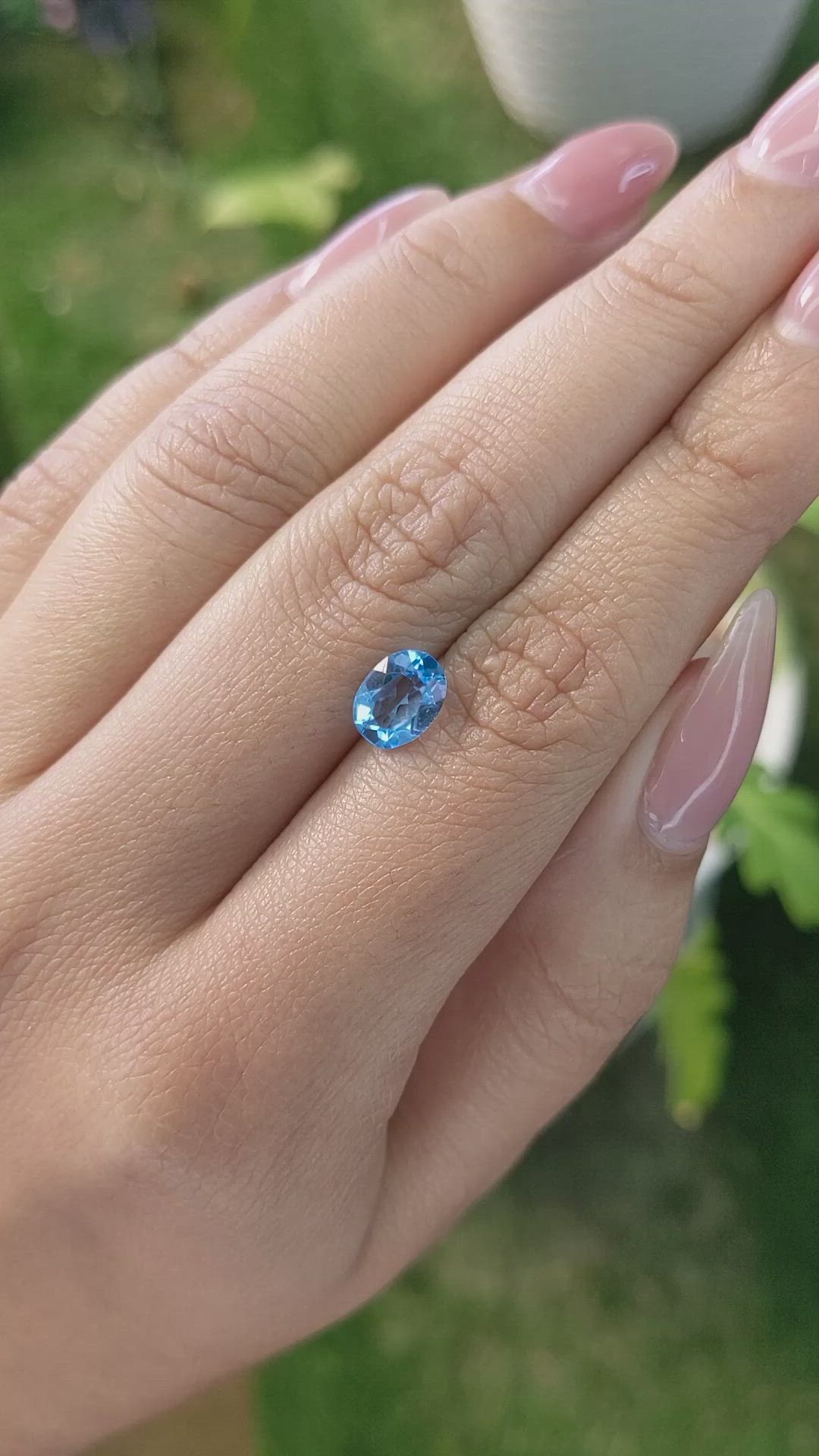 1.54 Ct. Topaz from Brazil Size Video