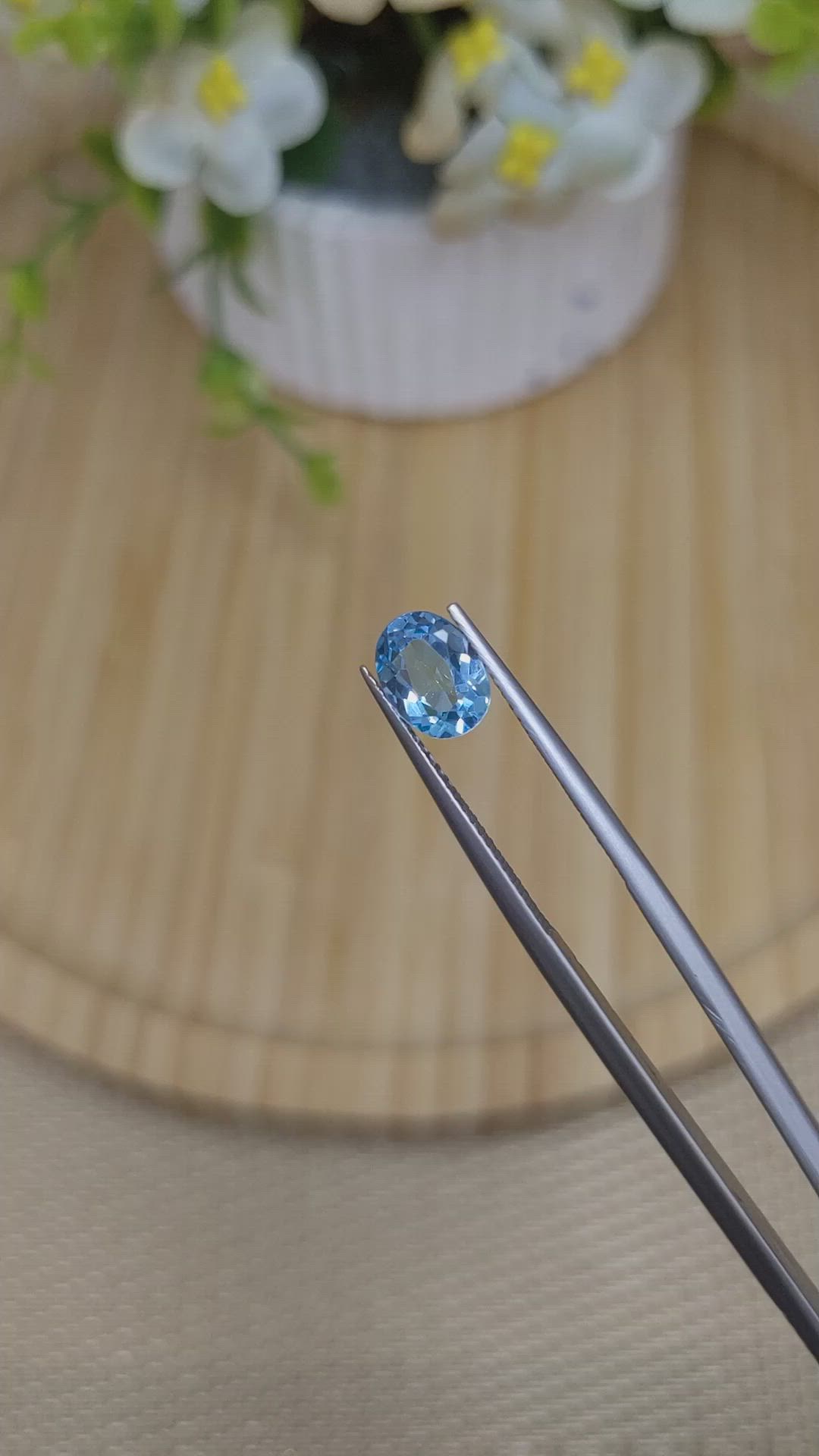 1.38 Ct. Topaz from Brazil Size Video