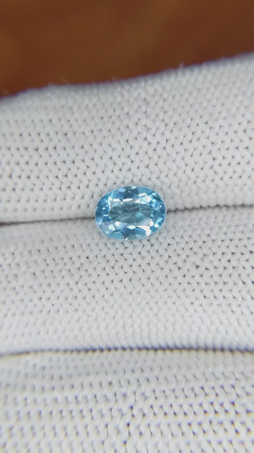 1.38 Ct. Topaz from Brazil Size Video
