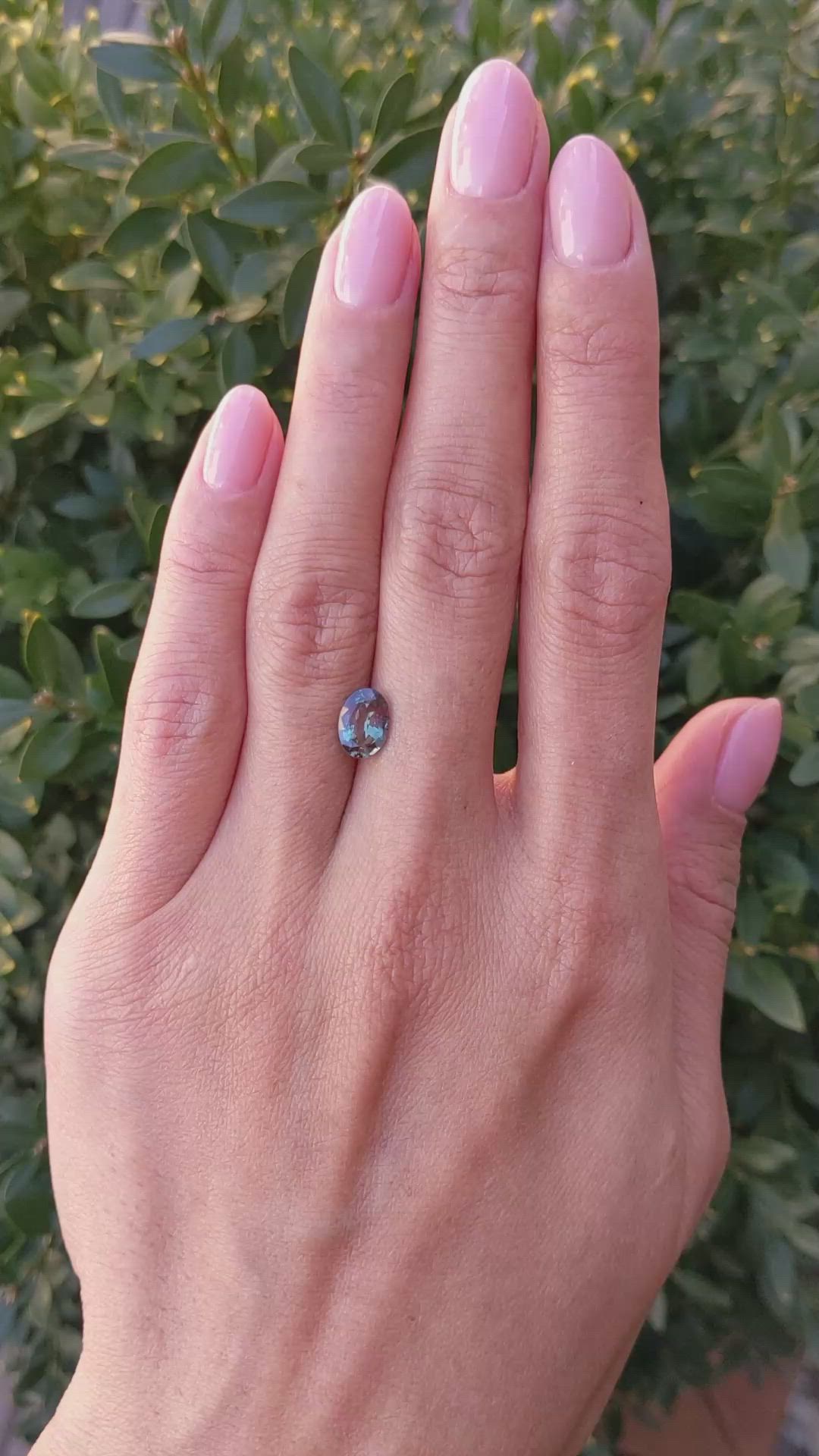1.49 Ct. Alexandrite from Brazil Size Video