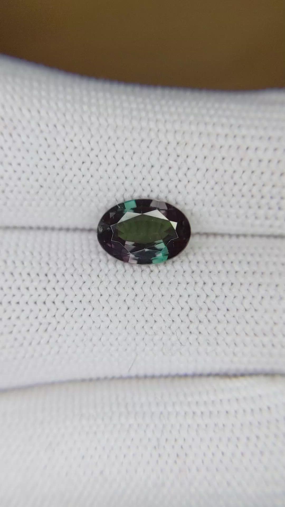 2.02 Ct. Alexandrite from Brazil Size Video