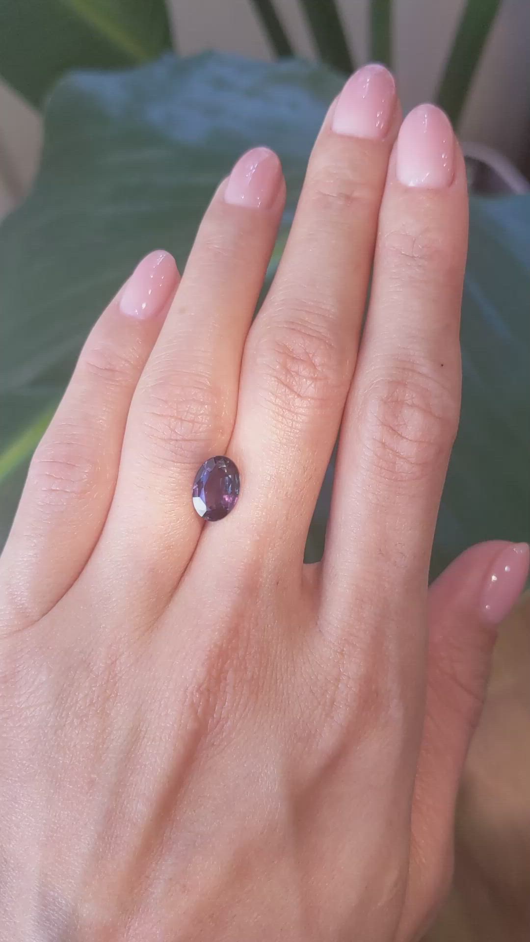 2.02 Ct. Alexandrite from Brazil Size Video