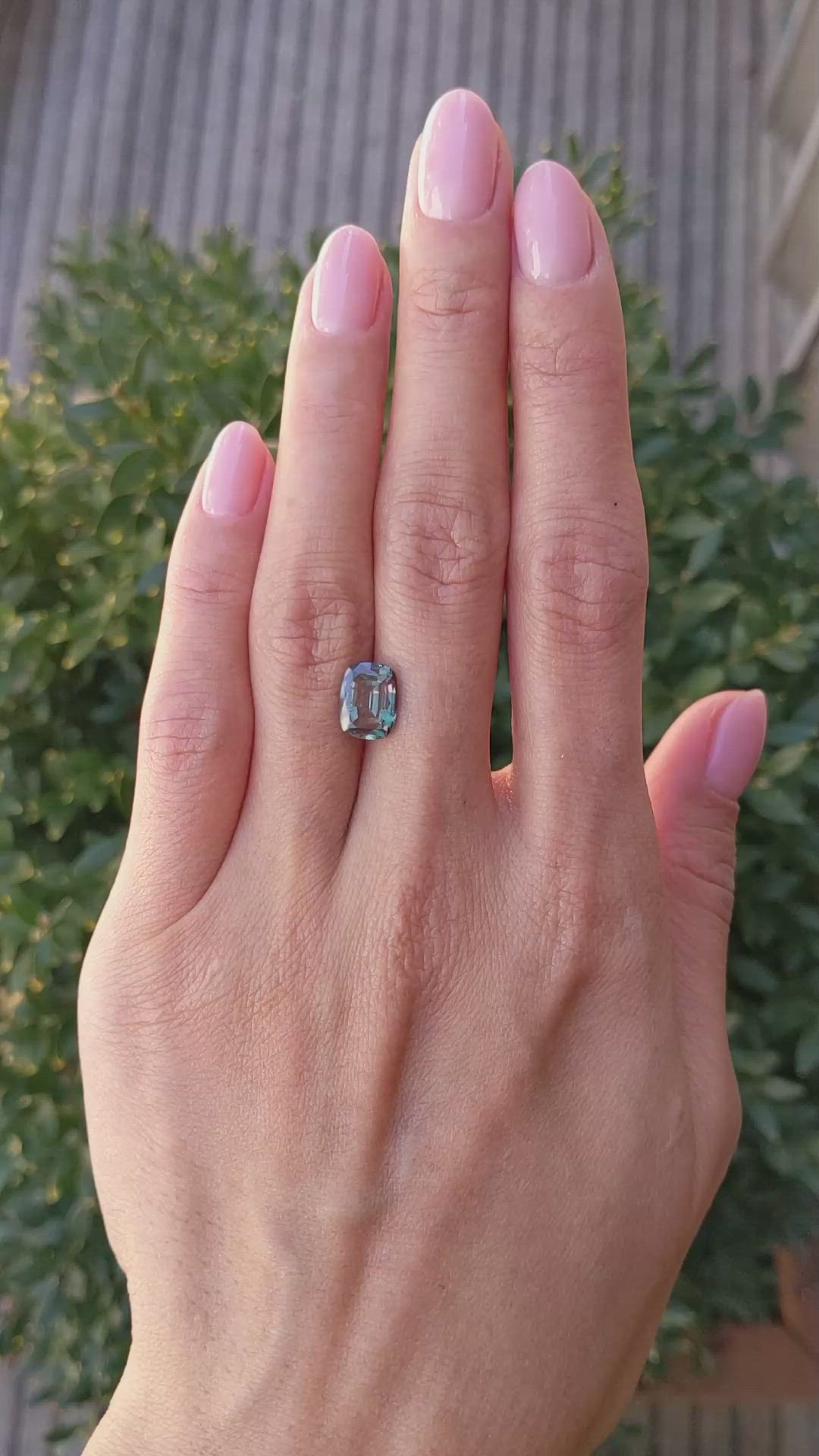 2.71 Ct. Alexandrite from Brazil Size Video