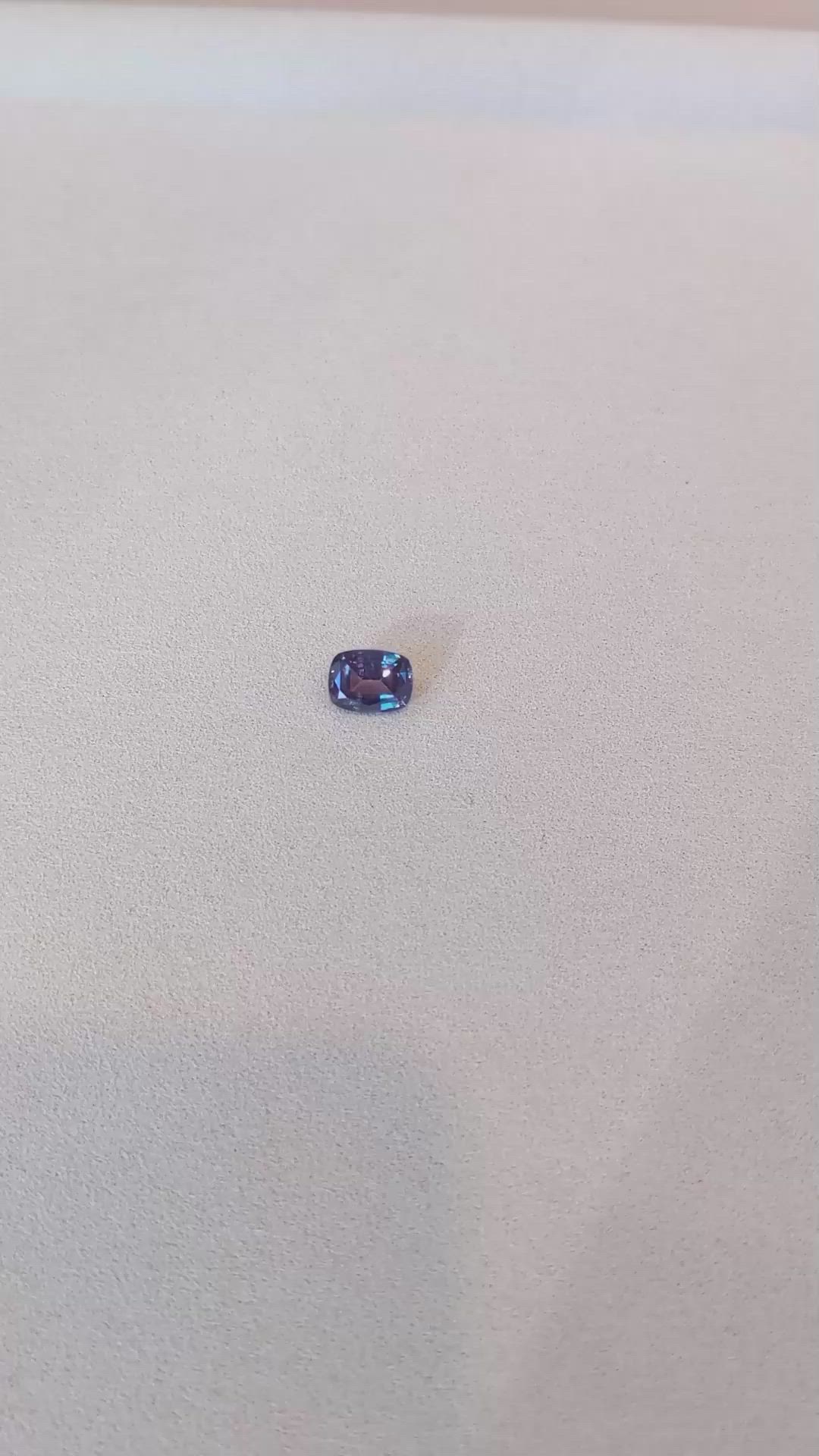2.71 Ct. Alexandrite from Brazil Size Video