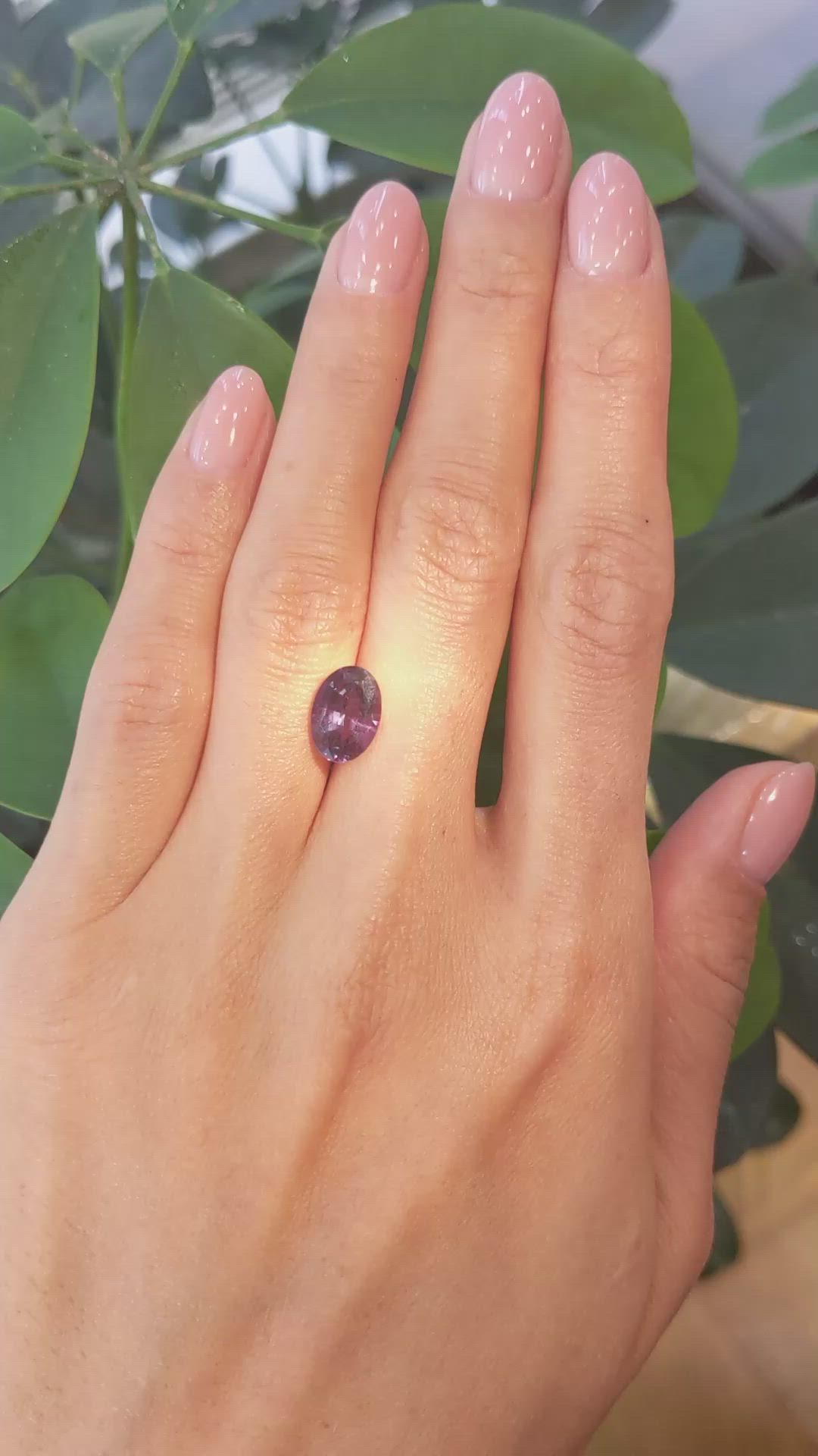 2.98 Ct. Alexandrite from Brazil Size Video