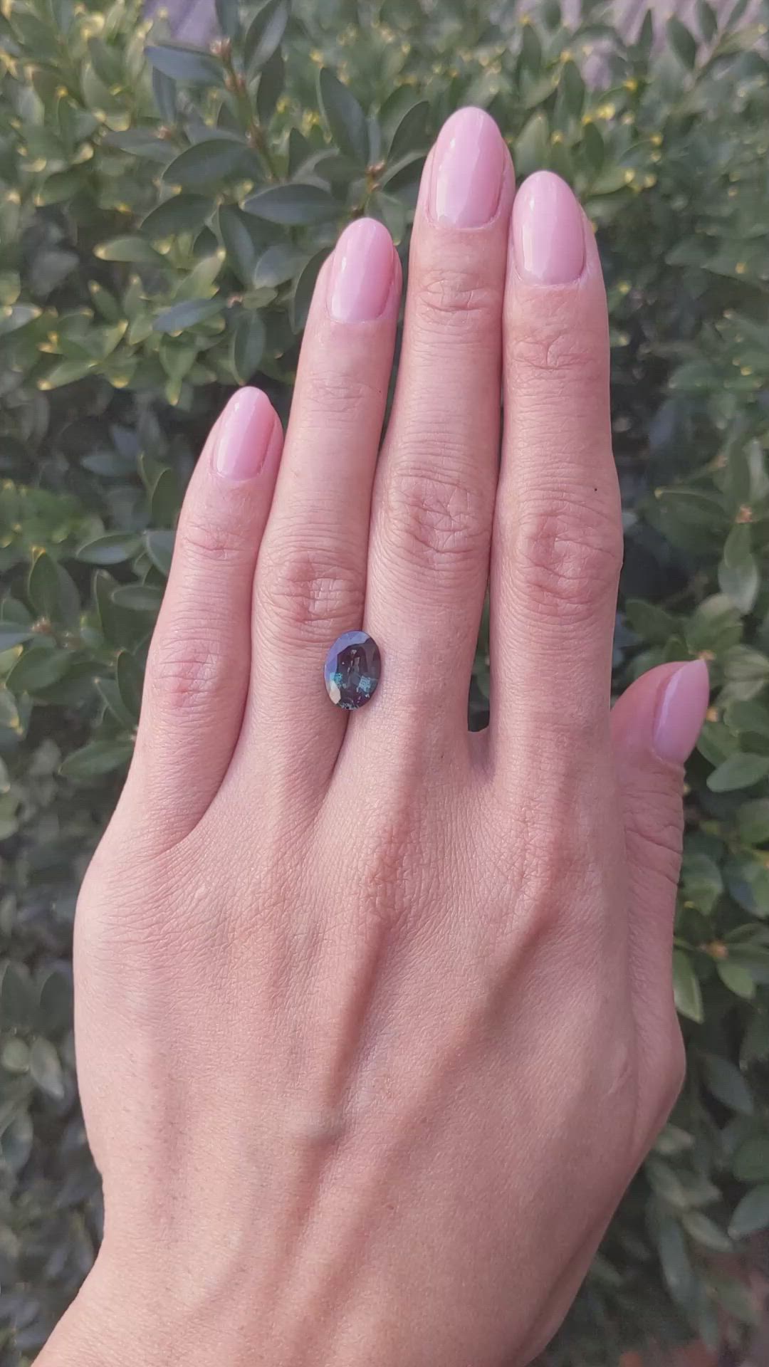 2.98 Ct. Alexandrite from Brazil Size Video