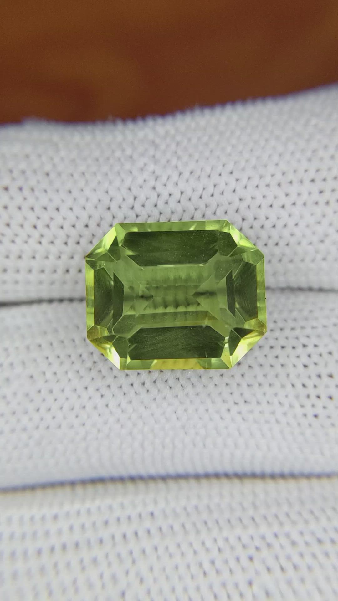 11.78 Ct. Prasiolite from Brazil Size Video