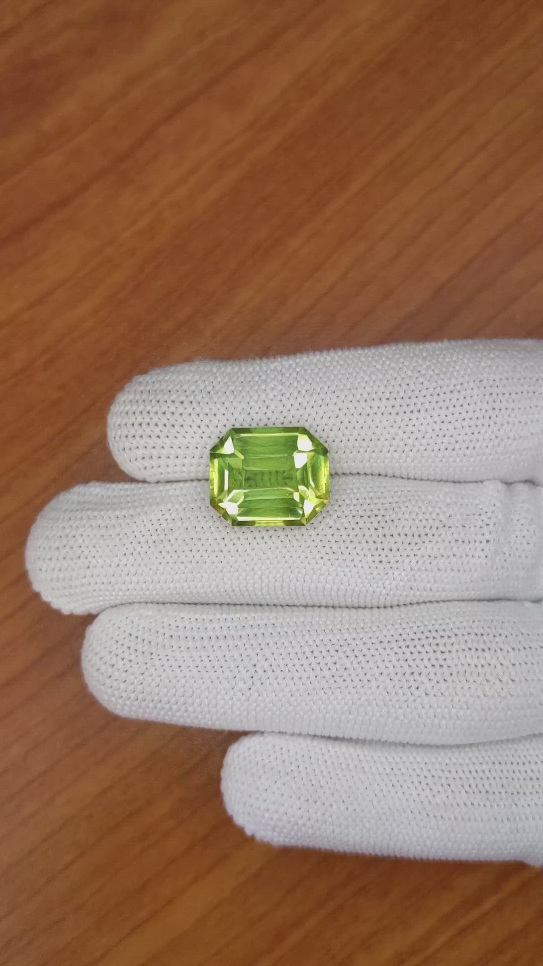 11.78 Ct. Prasiolite from Brazil Size Video