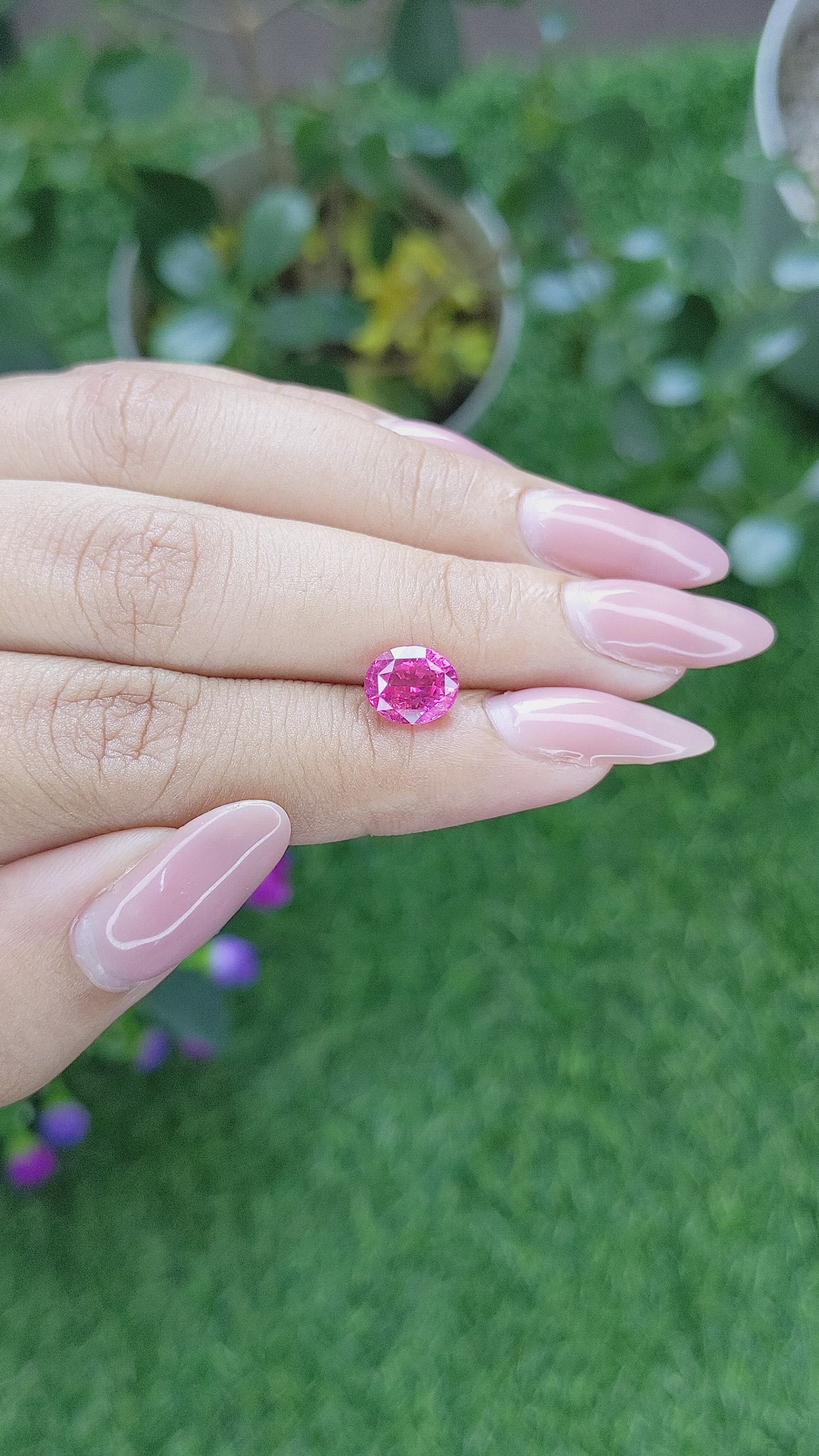 2.04 Ct. Spinel from Tanzania Size Video